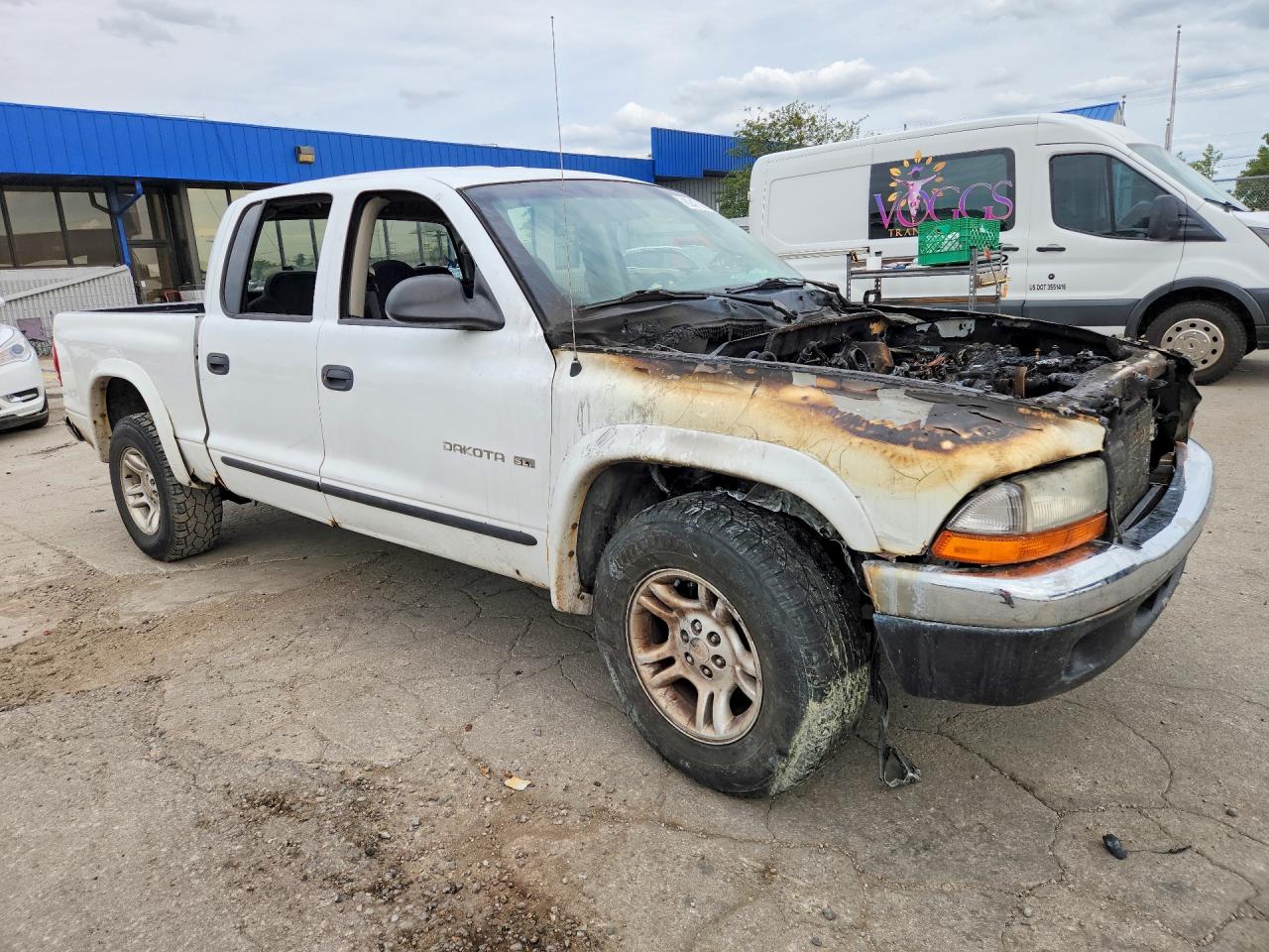 2002 Dodge Dakota Quad Slt White vin: 1B7HL48N82S551527
