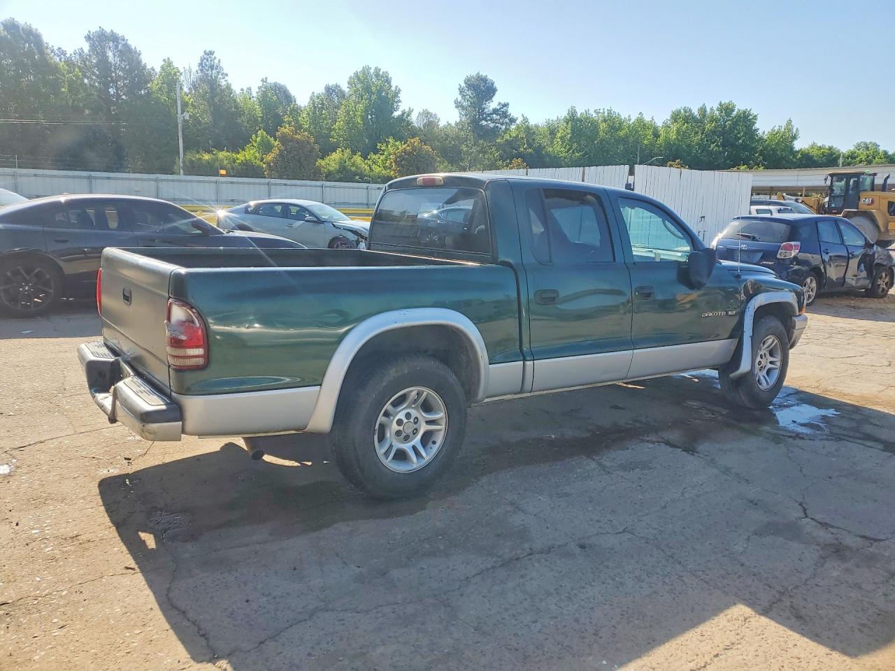 2002 Dodge Dakota Quad Slt Green vin: 1B7HL48X52S578430