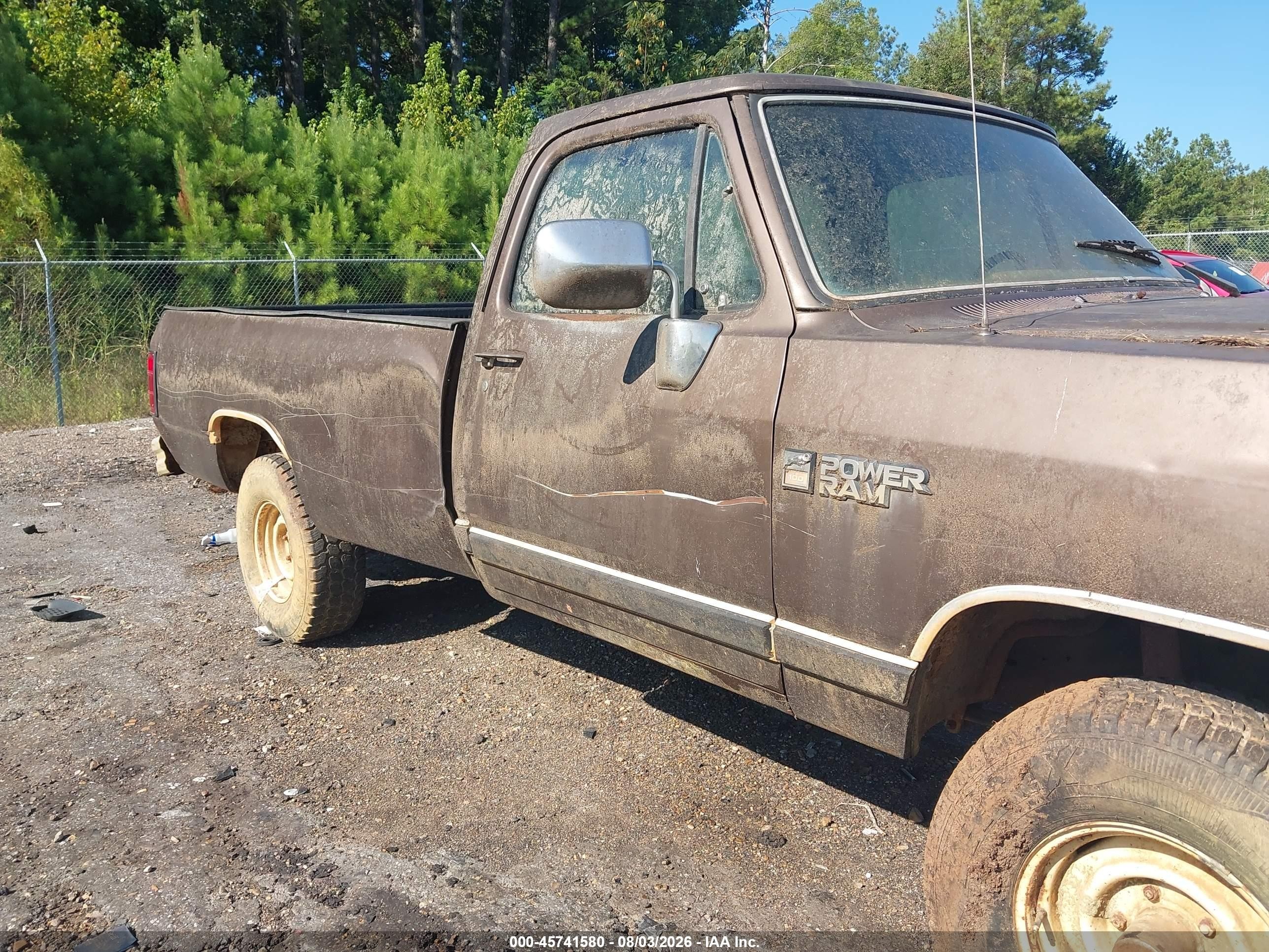 1989 Dodge W-series W100 Brown vin: 1B7HM06Y0KS111580