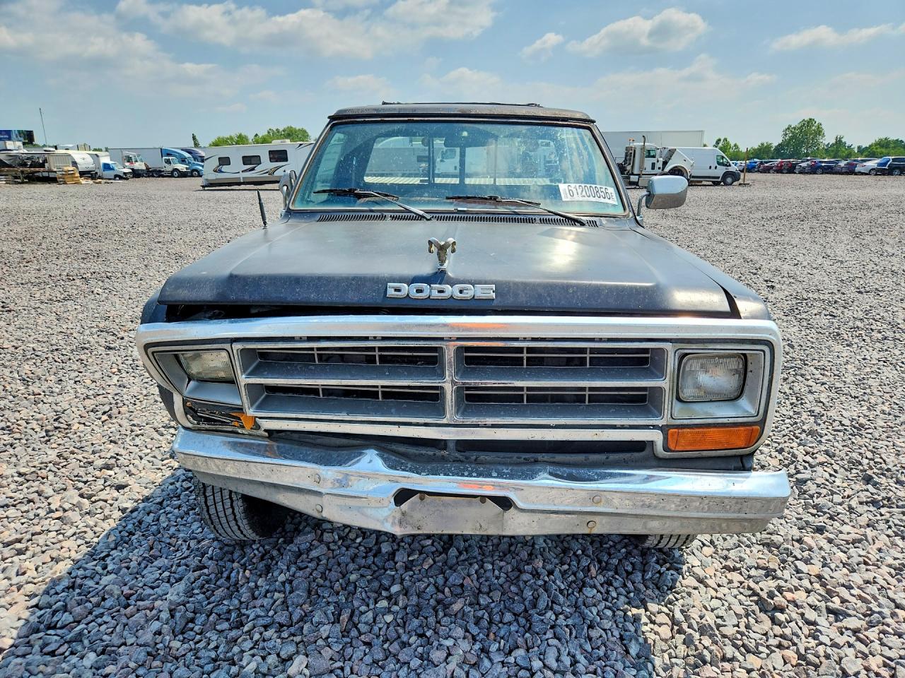 1989 Dodge W-series W100 Black vin: 1B7HM06Y7KS105548