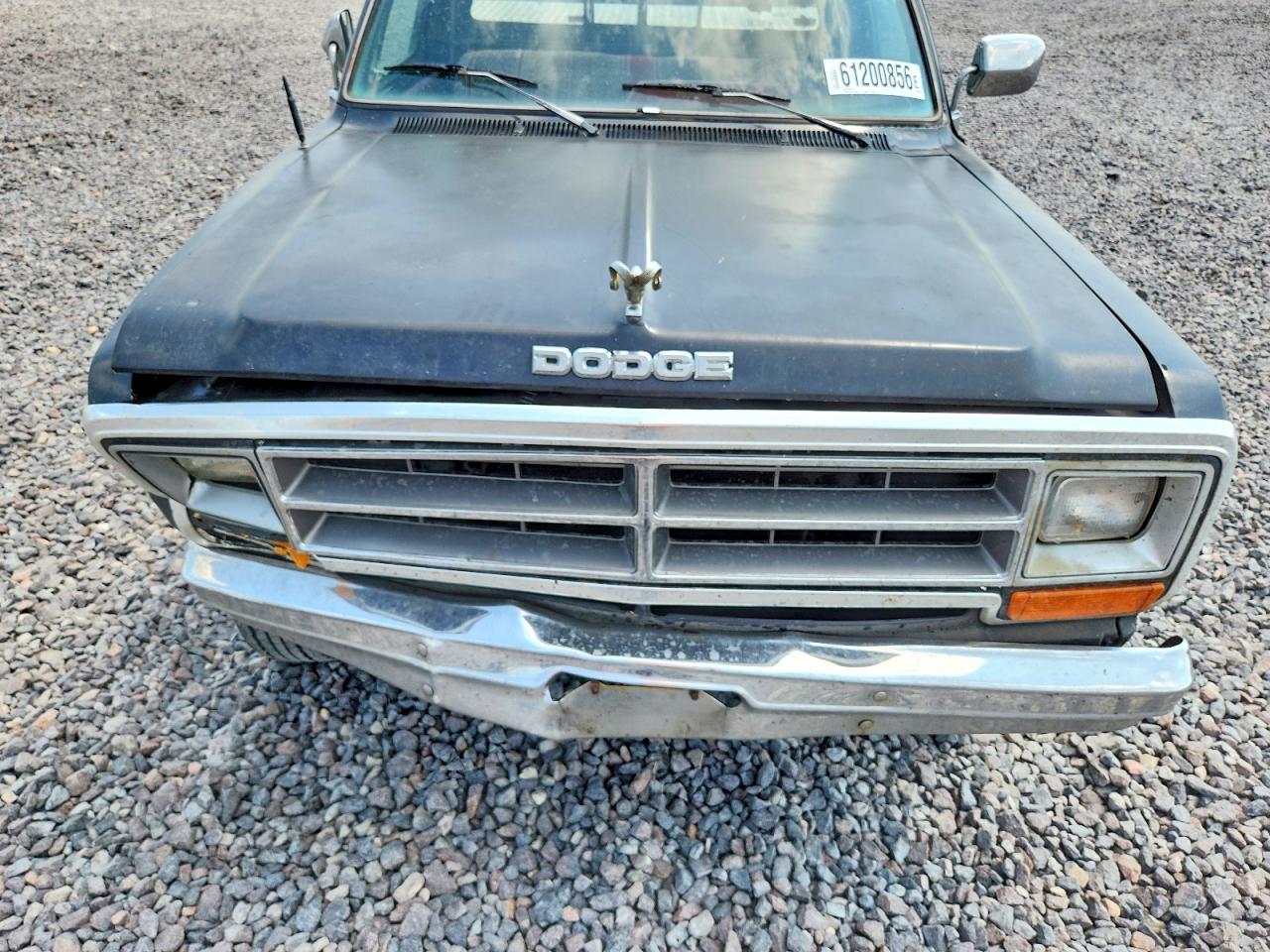 1989 Dodge W-series W100 Black vin: 1B7HM06Y7KS105548