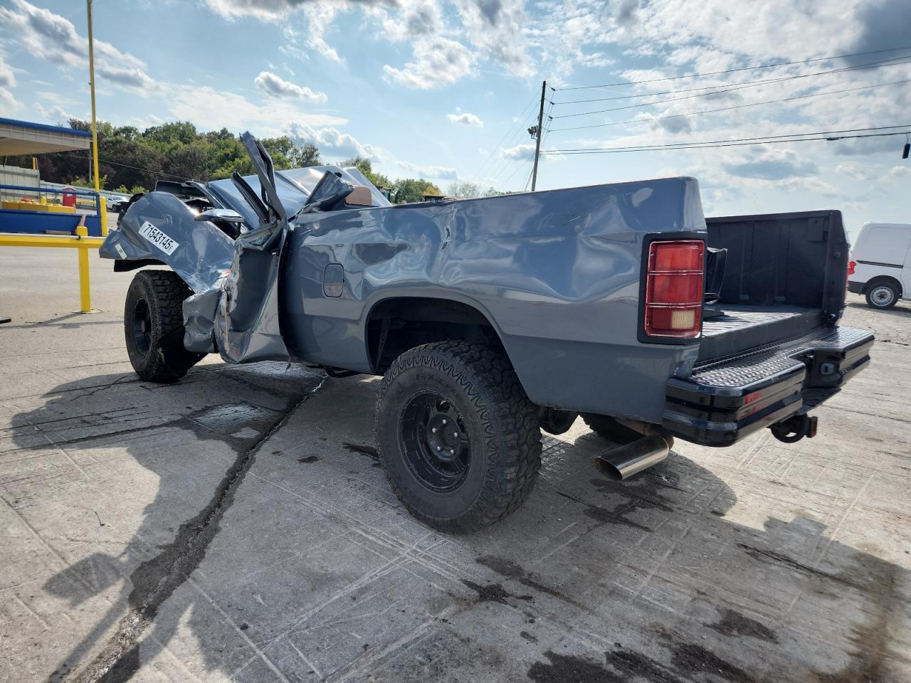1992 Dodge W-series W150 Gray vin: 1B7HM16X0NS607433