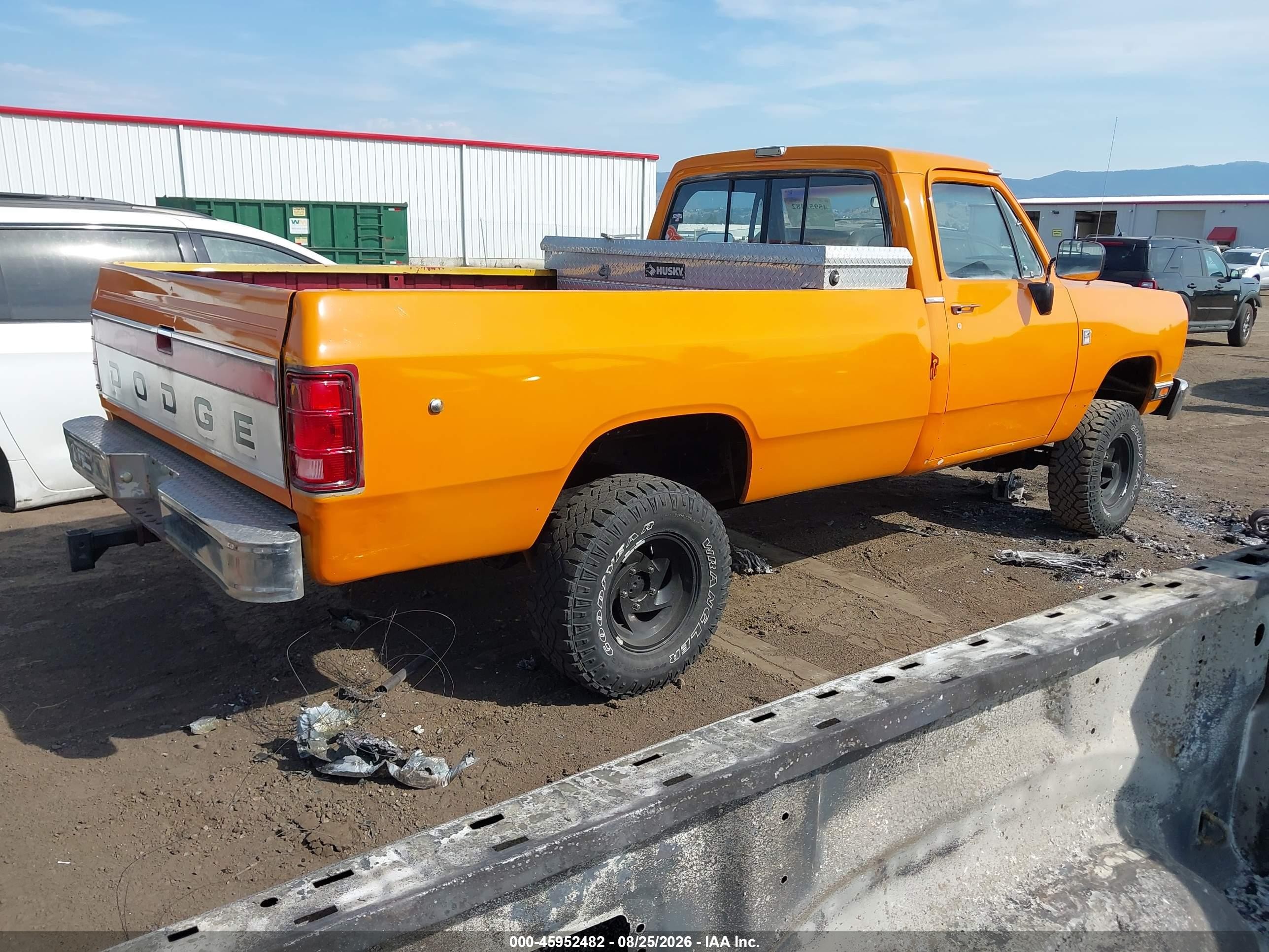 1988 Dodge W-series W150 Orange vin: 1B7HW14W0JS789973