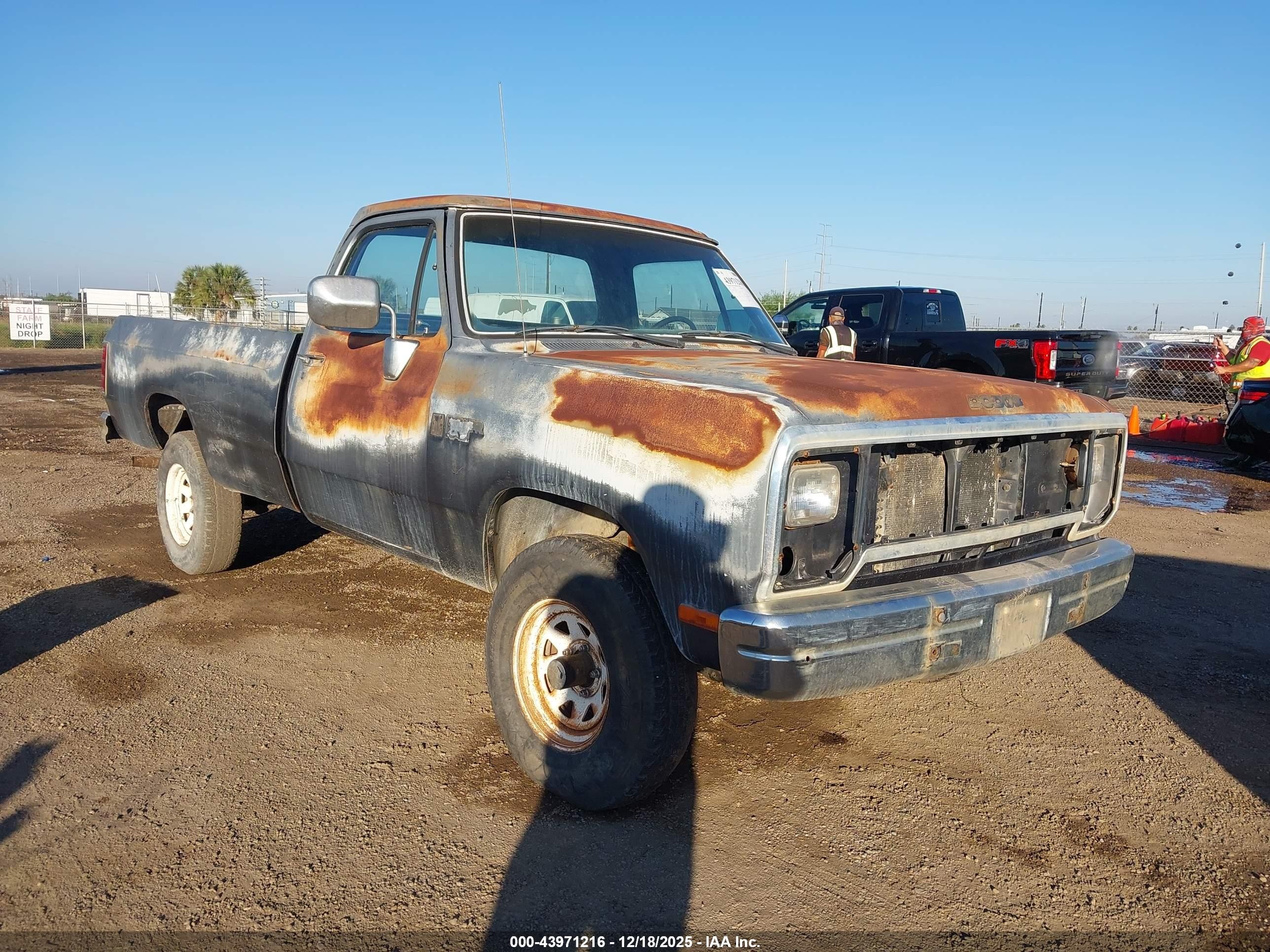 1988 Dodge W-series W150 Gray vin: 1B7HW14Y1JS763125