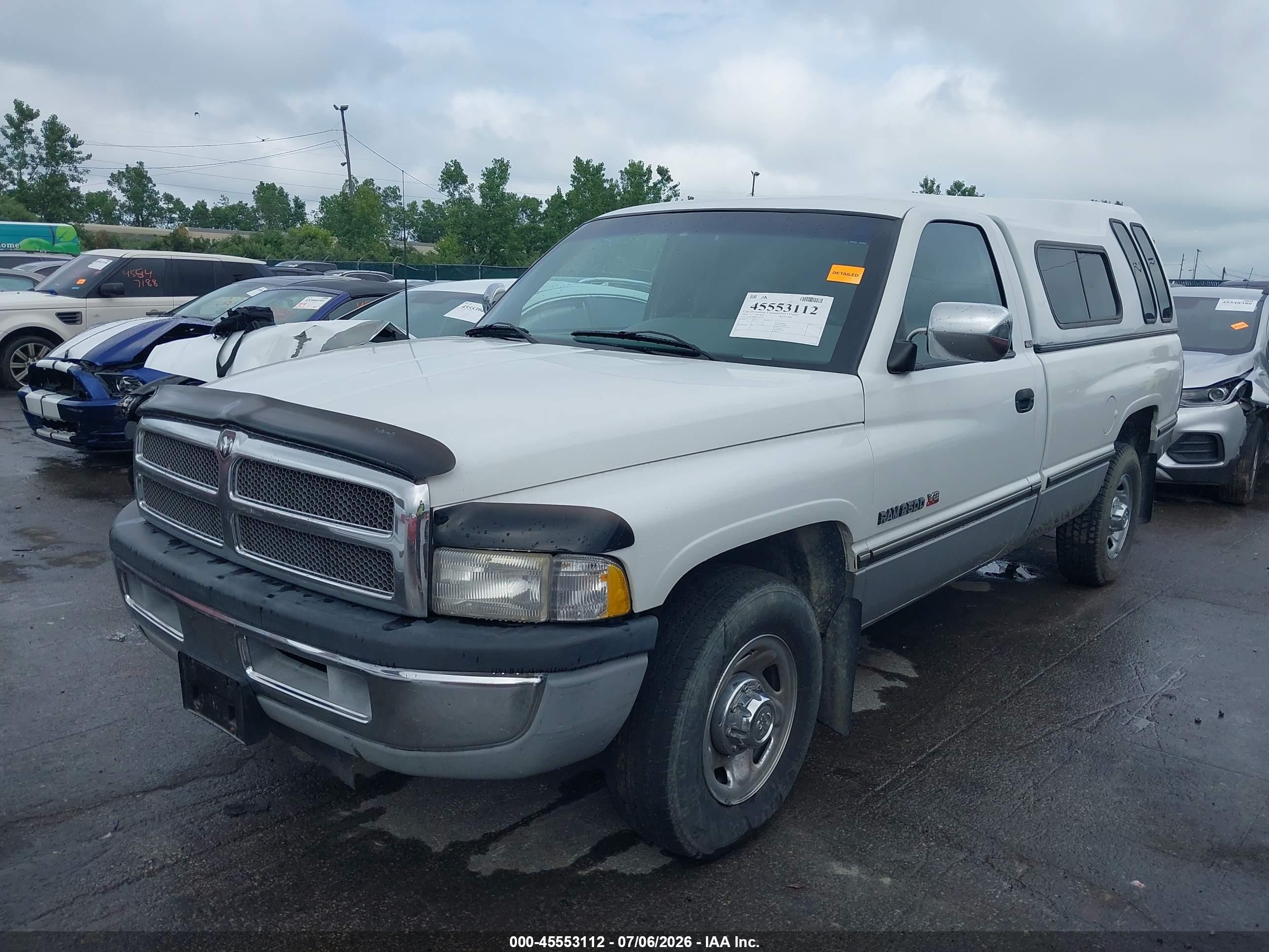 1995 Dodge Ram 2500   White vin: 1B7JC26Z8SS248503