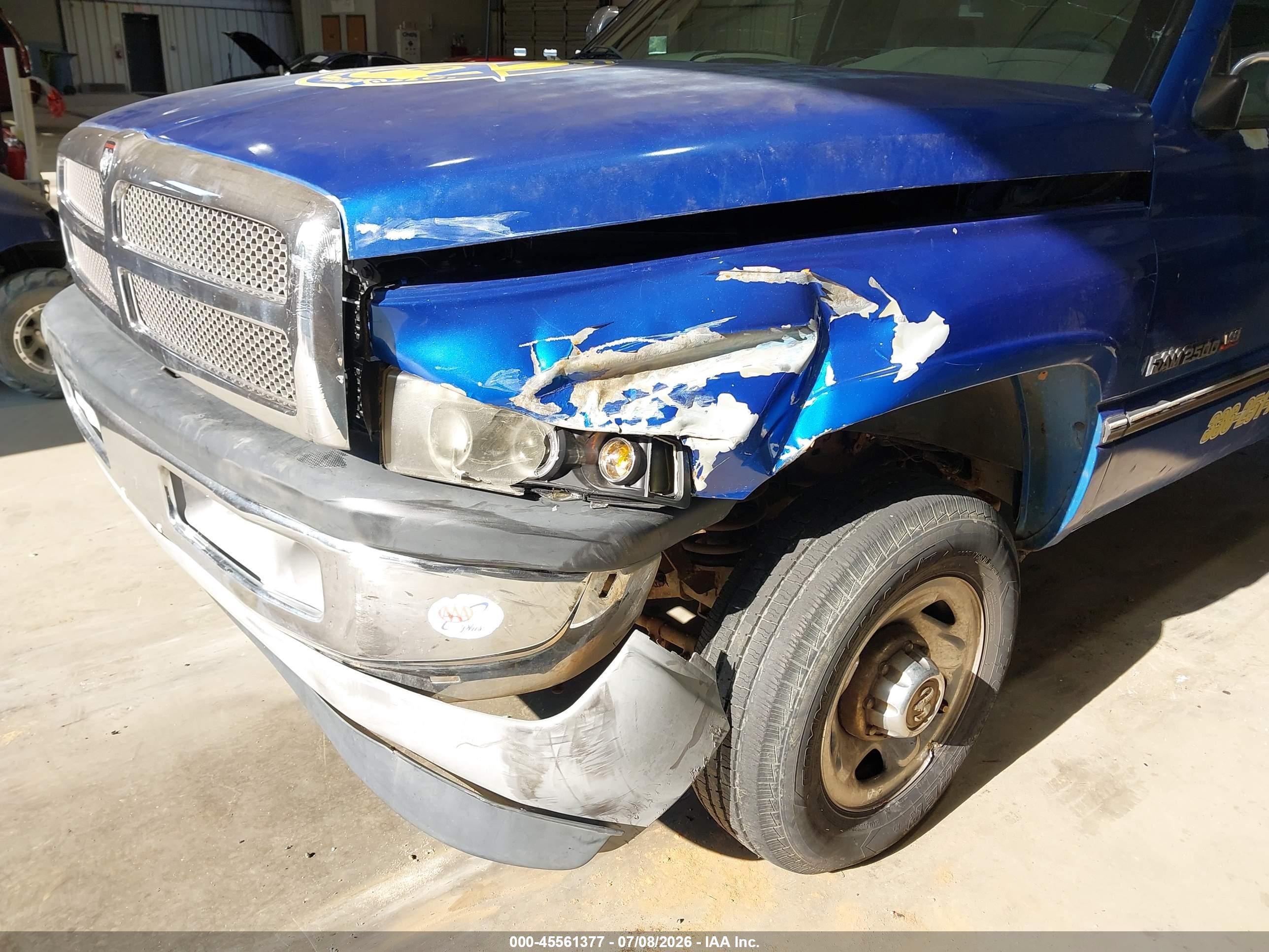 1995 Dodge Ram 2500 Синий vin: 1B7JF26Z0SS331592