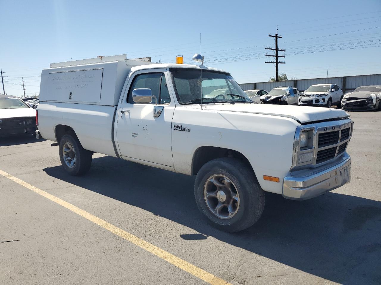 1992 Dodge W-series W200 Белый vin: 1B7JM26Z3NS643142