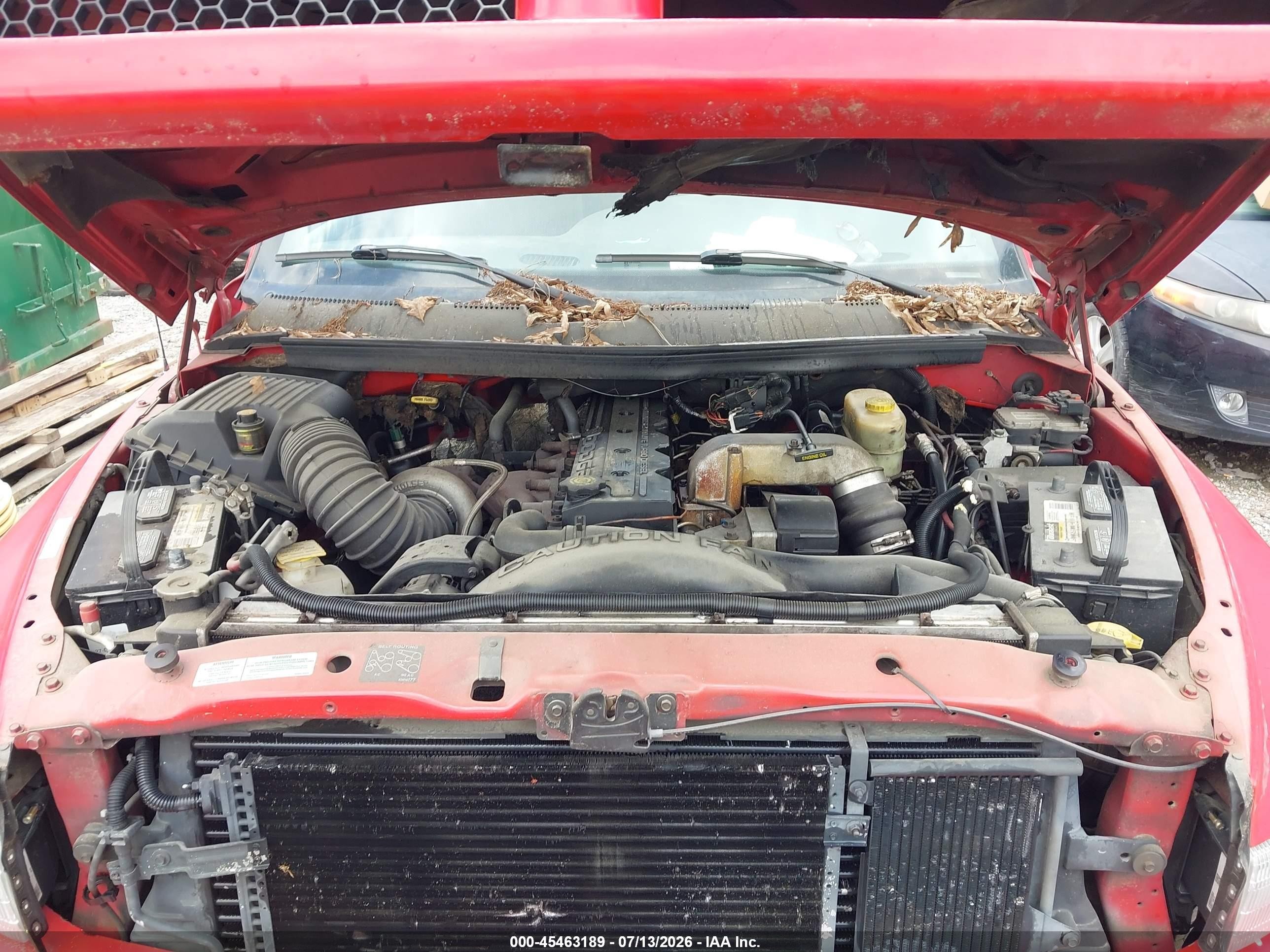 2001 Dodge Ram 2500 St Красный vin: 1B7KC23611J535023