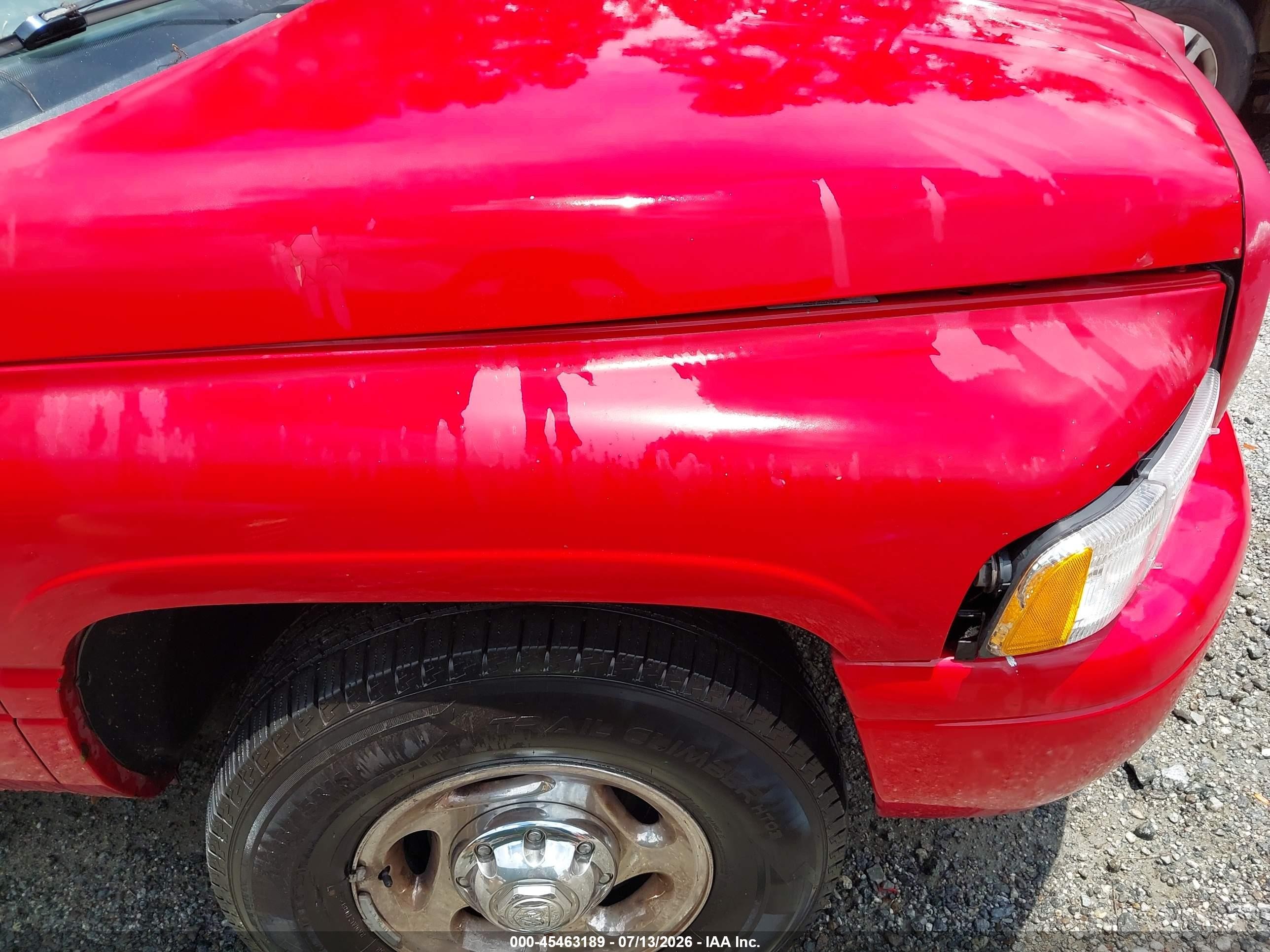 2001 Dodge Ram 2500 St Красный vin: 1B7KC23611J535023