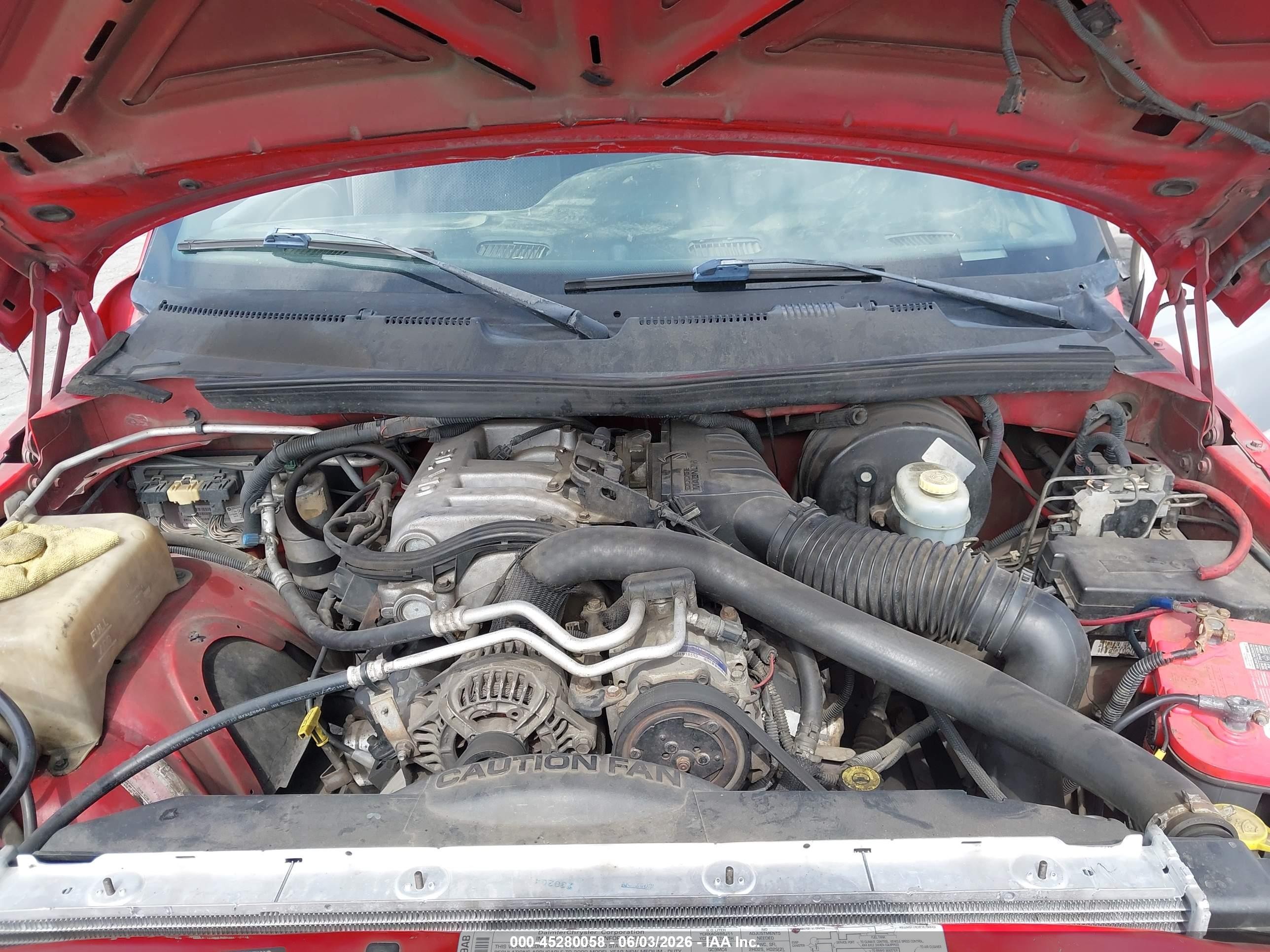 2000 Dodge Ram 2500 St Red vin: 1B7KC23W5YJ129031