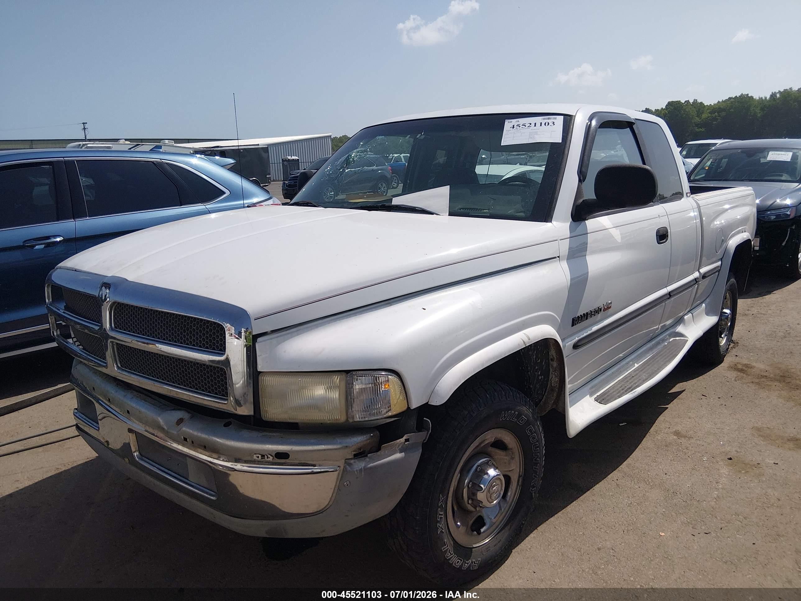 1999 Dodge Ram 2500 St White vin: 1B7KC23W9XJ556288
