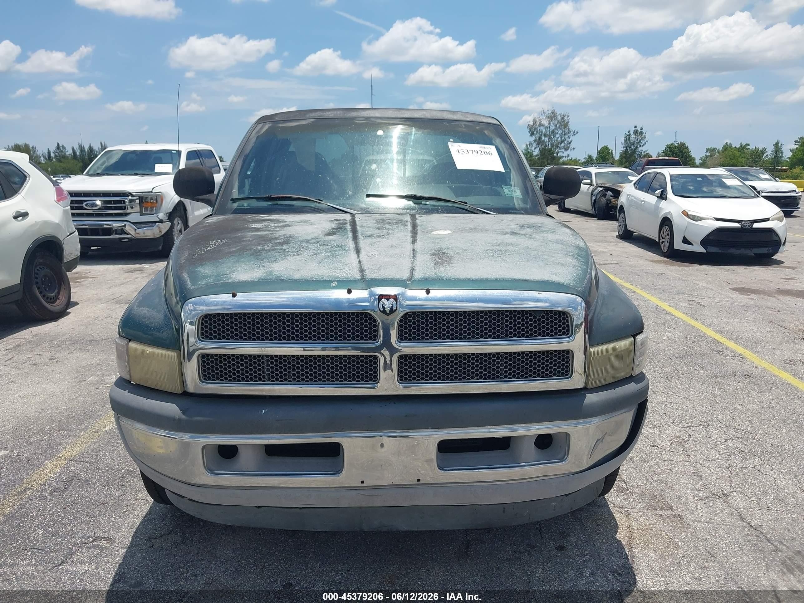 2000 Dodge Ram 2500 St Green vin: 1B7KC23Z0YJ114785