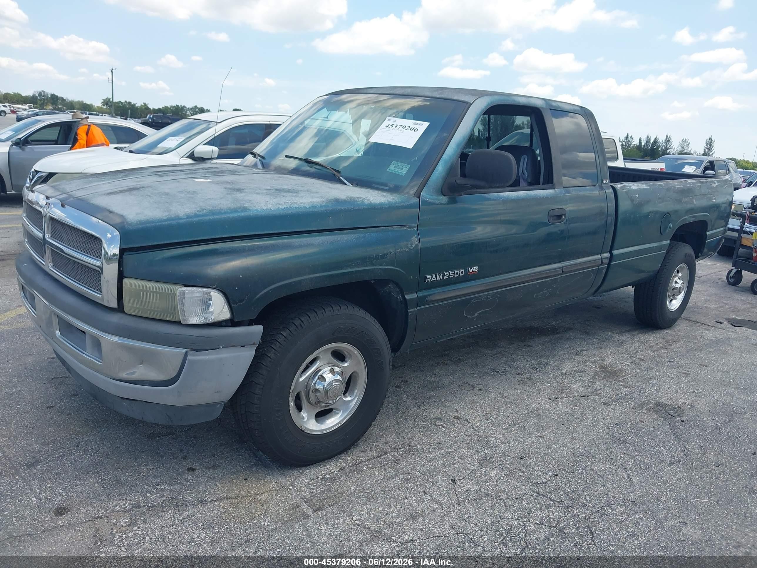 2000 Dodge Ram 2500 St Green vin: 1B7KC23Z0YJ114785