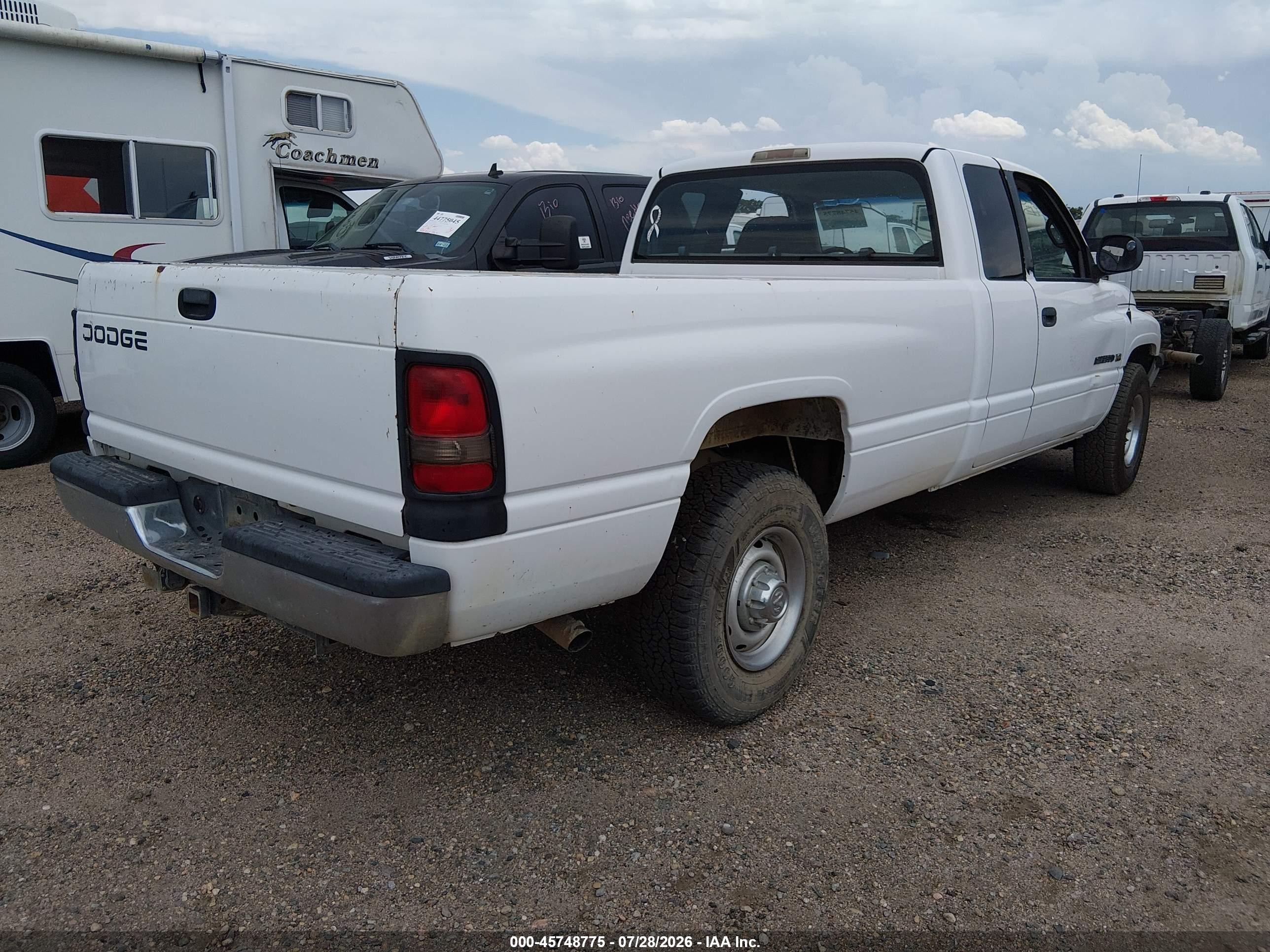 2001 Dodge Ram 2500 St White vin: 1B7KC23Z91J580687
