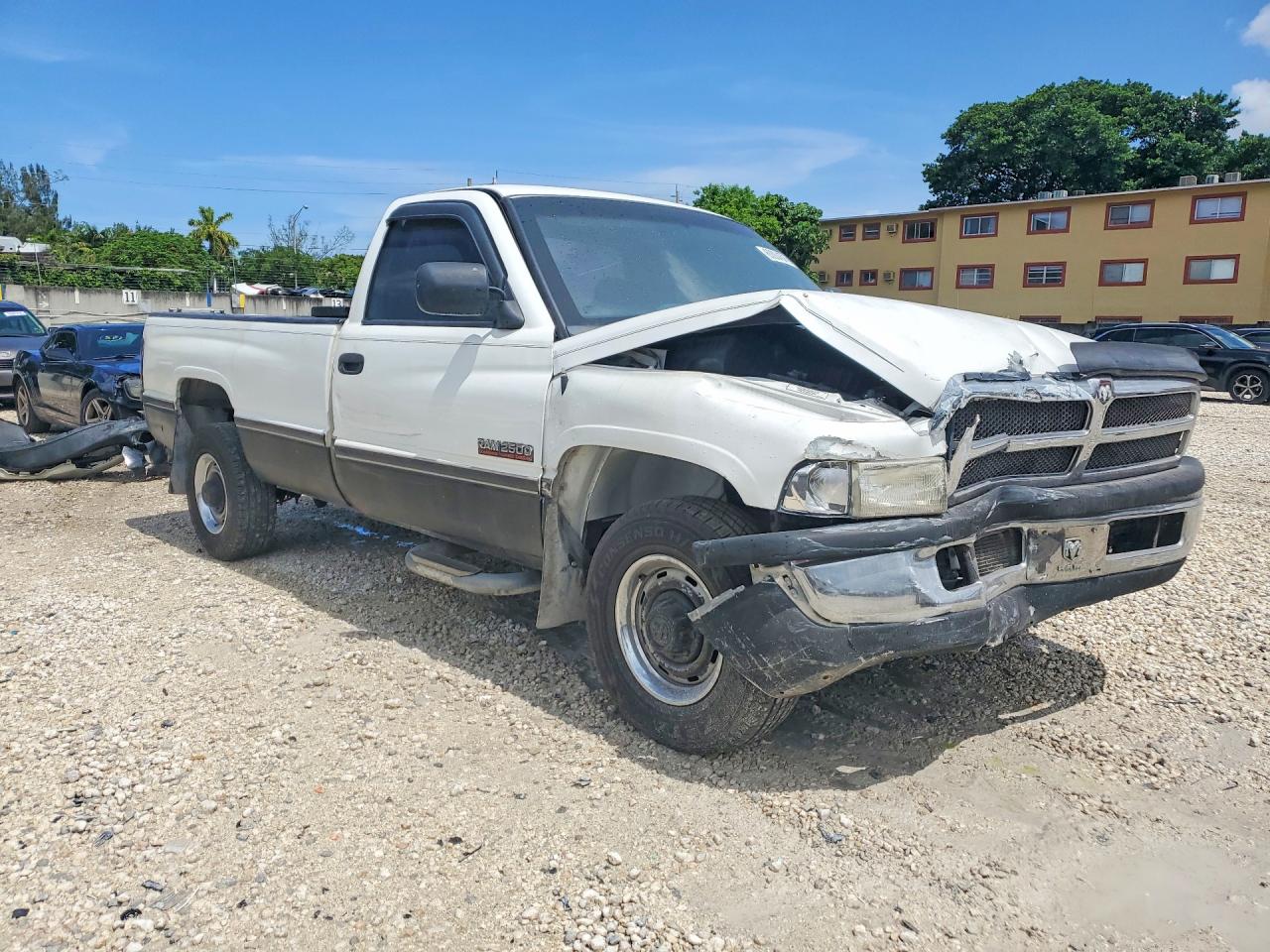 1995 Dodge Ram 2500 White vin: 1B7KC26C0SS331178