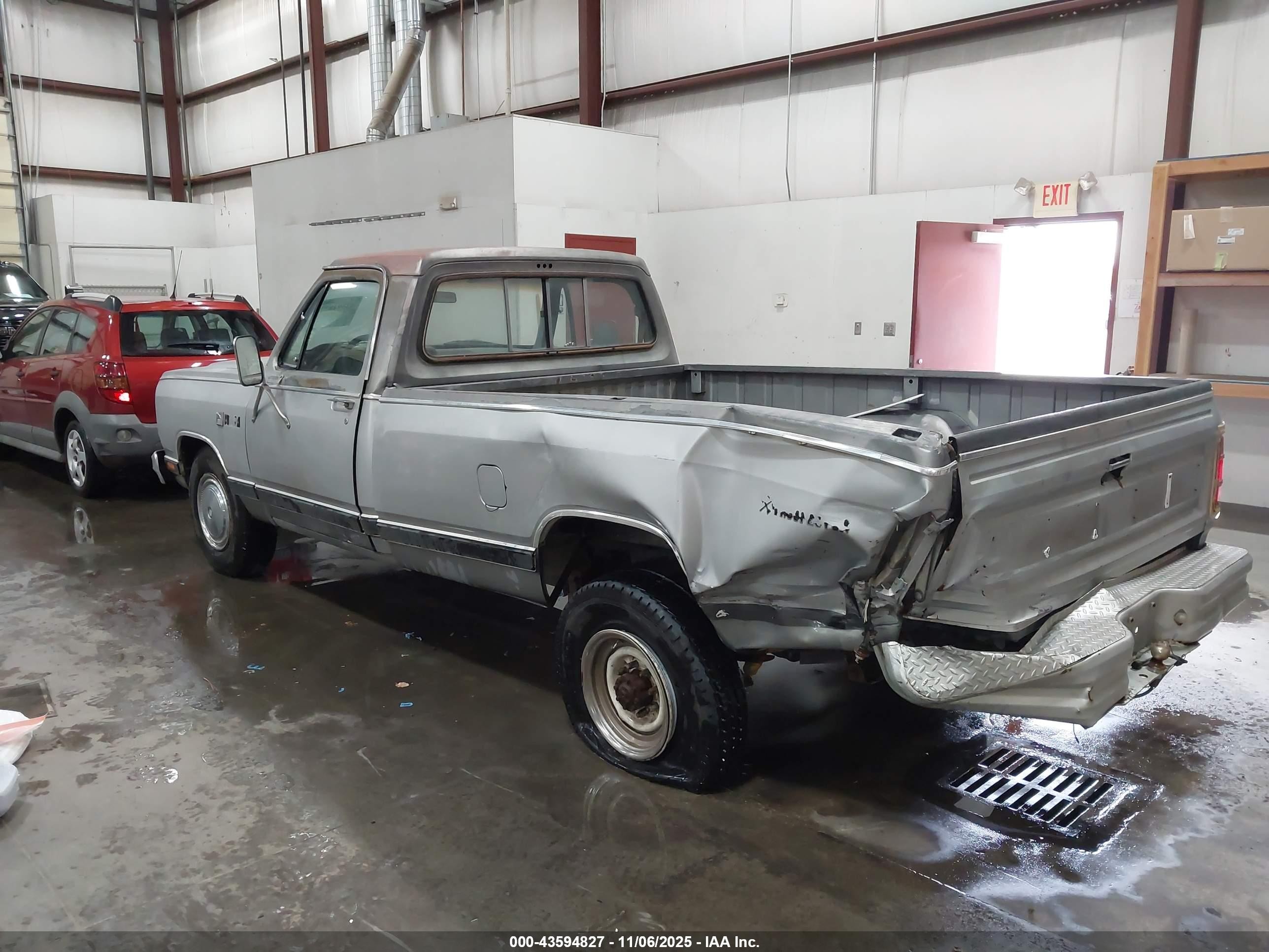 1984 Dodge D-series D300/d350 Gray vin: 1B7KD3416ES326270
