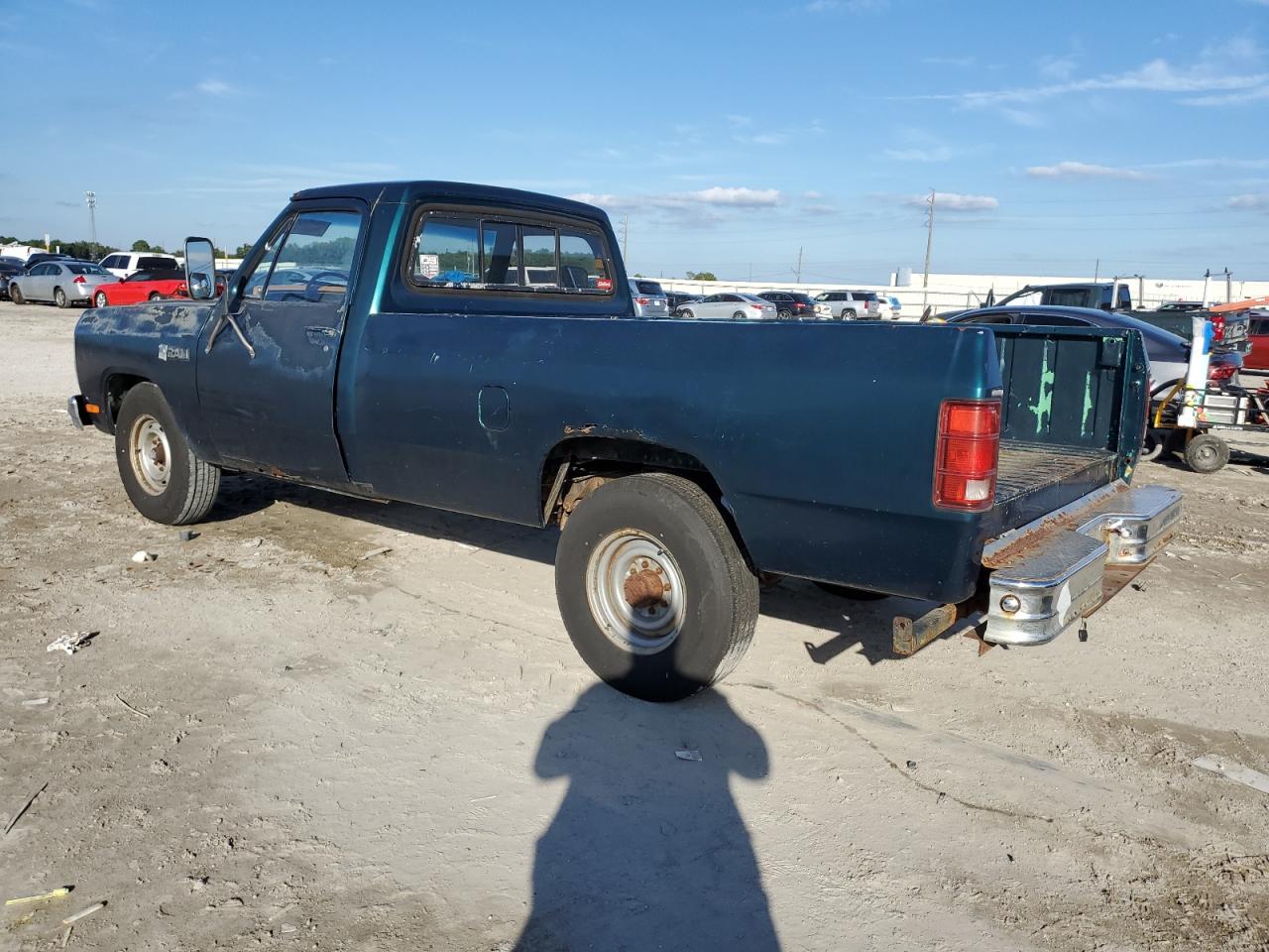1985 Dodge D-series D300 Green vin: 1B7KD34W7FS621228