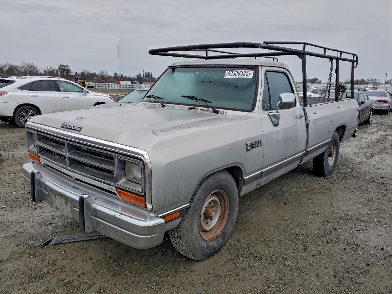 1990 Dodge D-series D200 Серебряный vin: 1B7KE26Z0LS653237