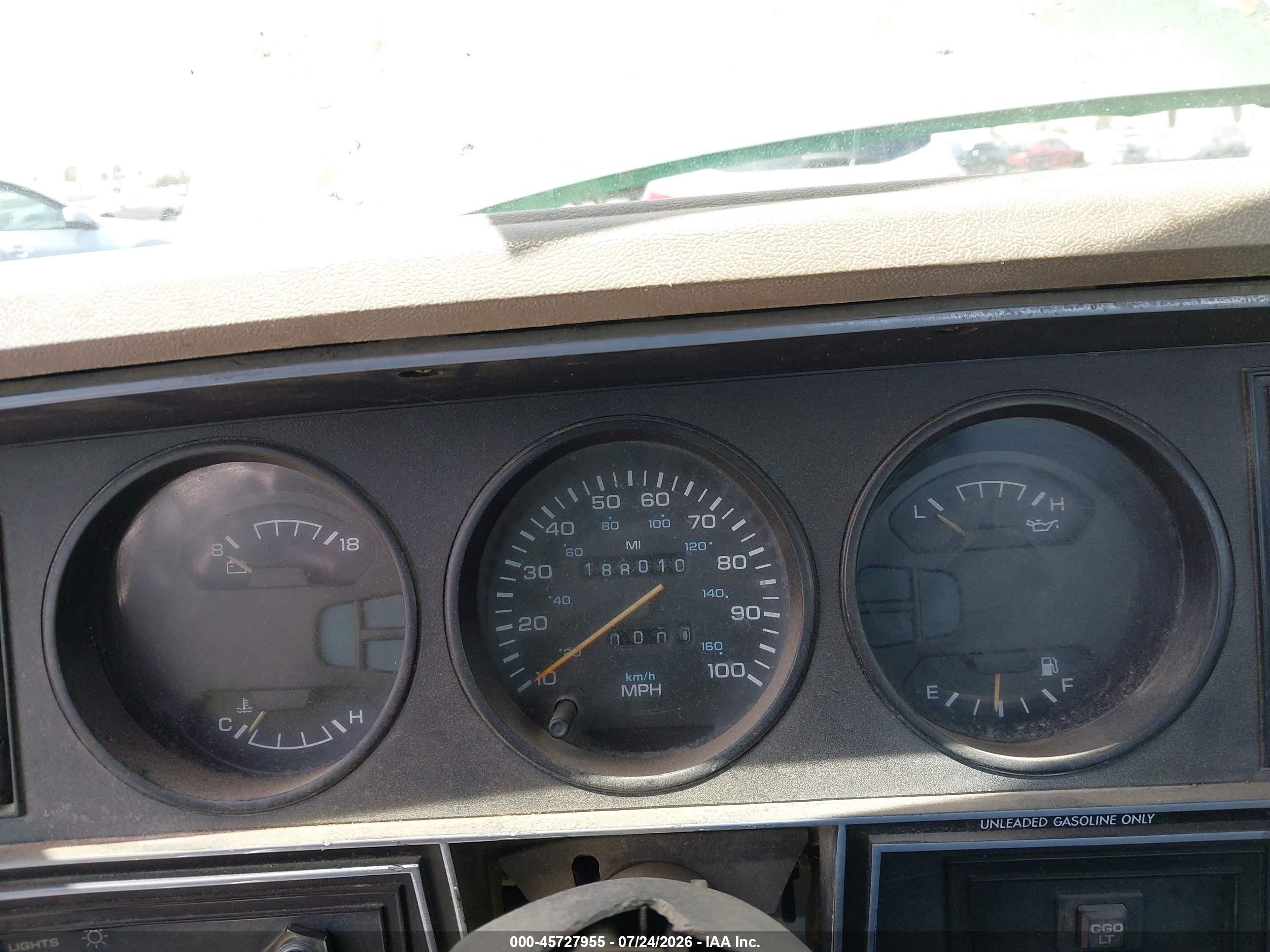 1990 Dodge D-series D200/d250 Зеленый vin: 1B7KE26Z1LS705300