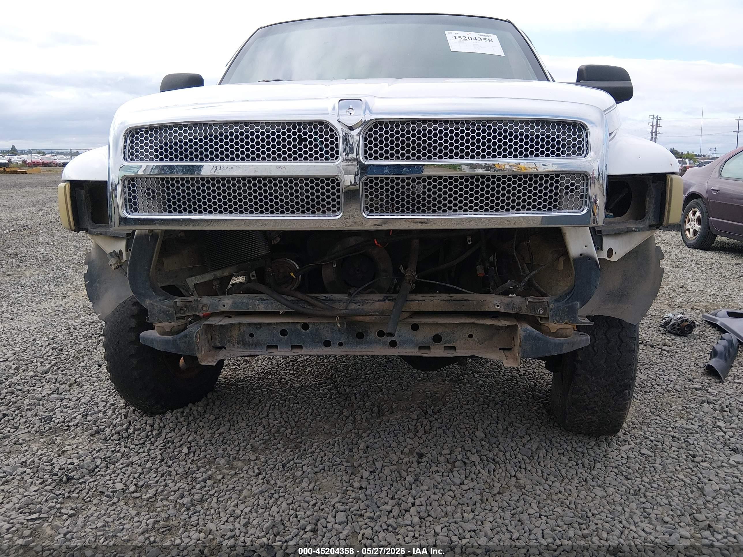 1999 Dodge Ram 2500 St White vin: 1B7KF2360XJ513997
