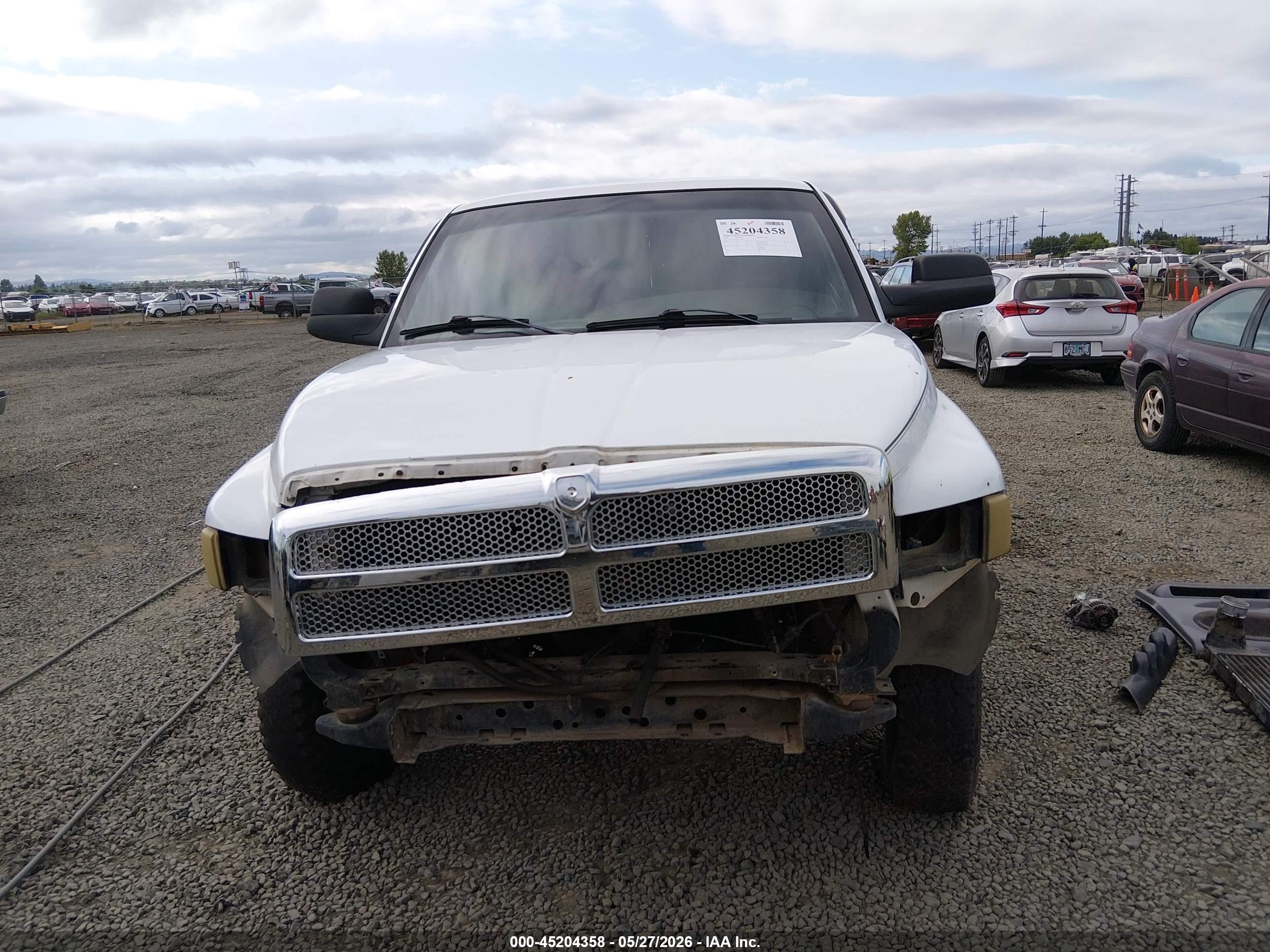 1999 Dodge Ram 2500 St White vin: 1B7KF2360XJ513997