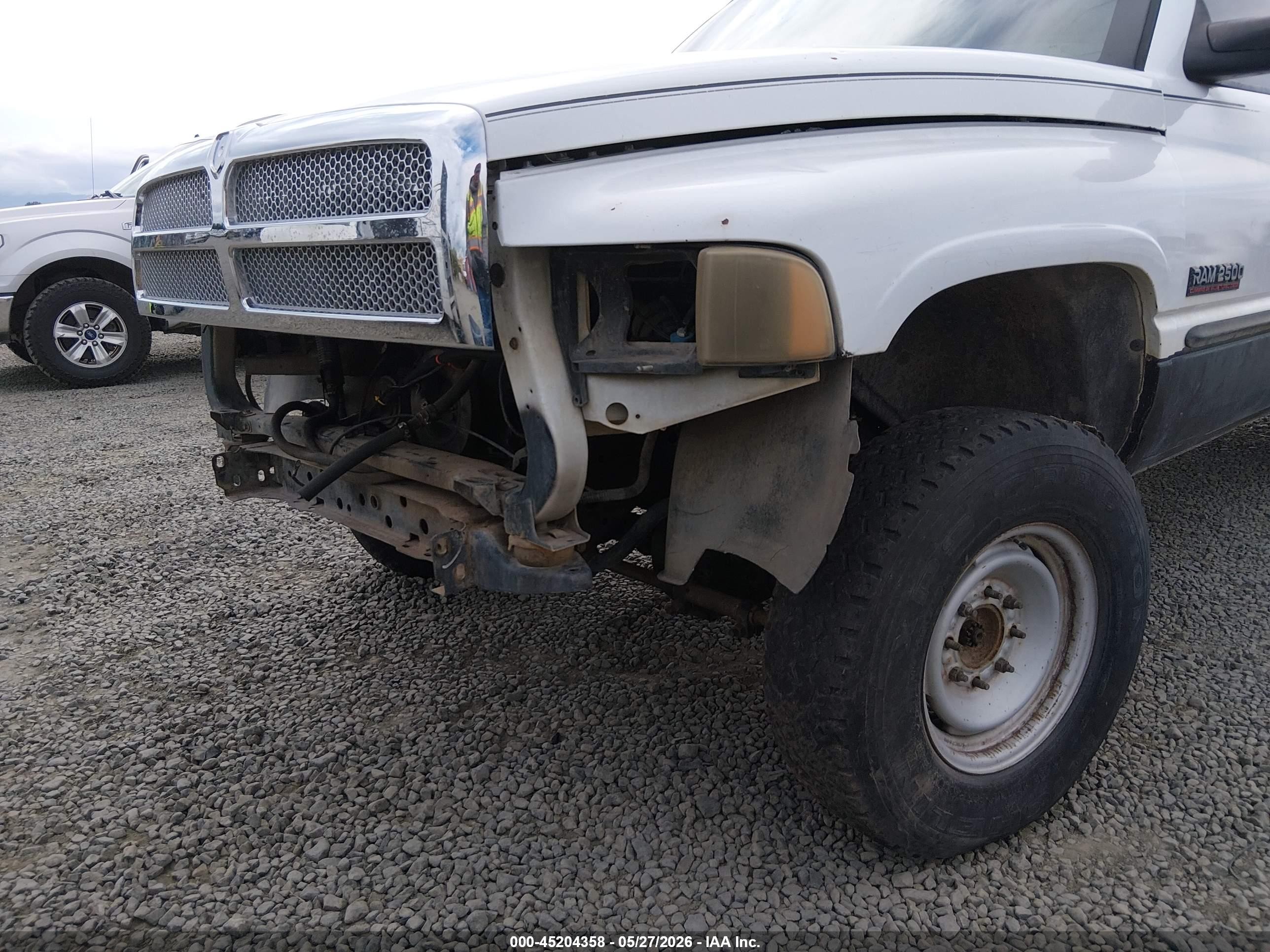 1999 Dodge Ram 2500 St White vin: 1B7KF2360XJ513997
