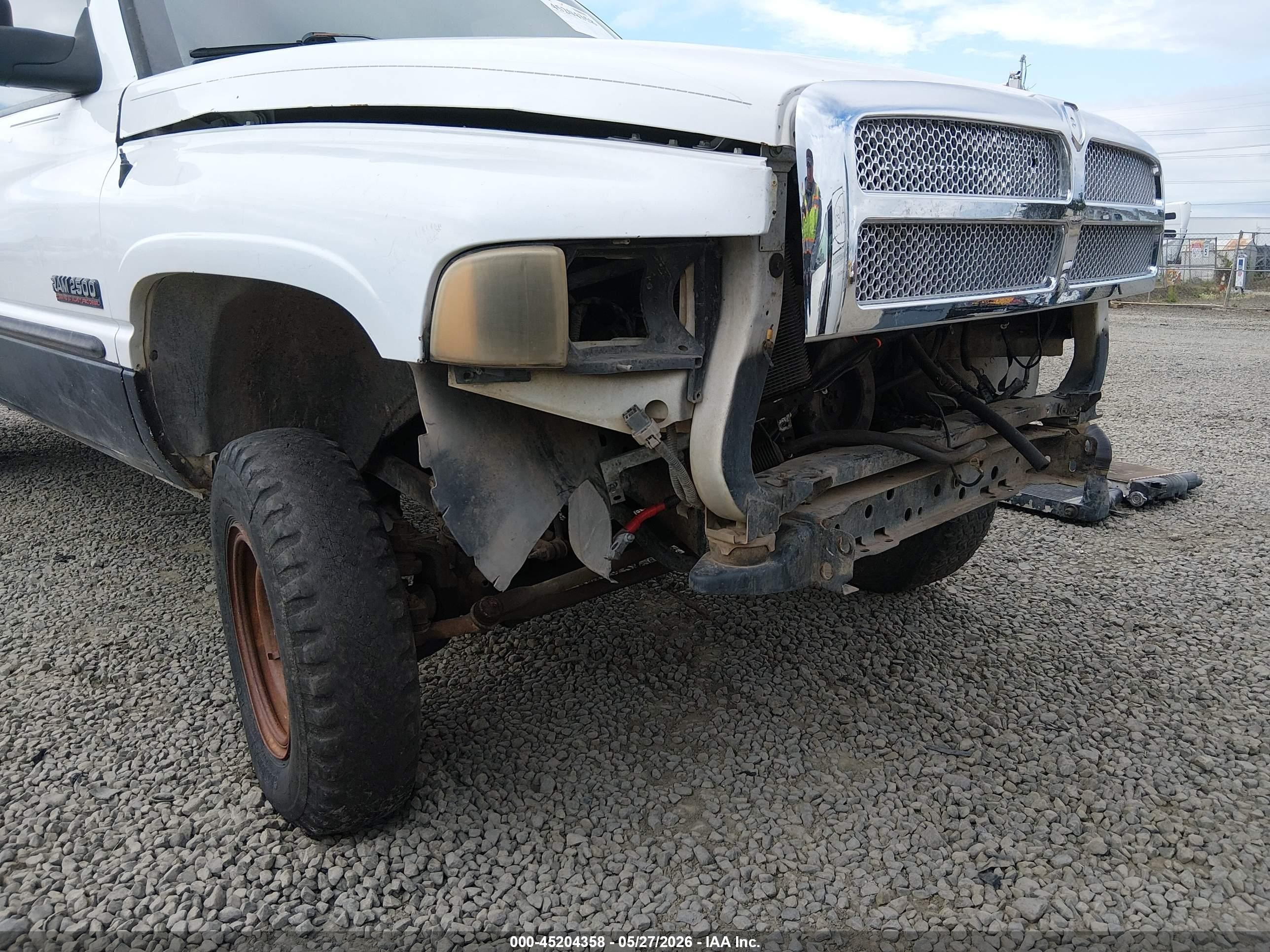 1999 Dodge Ram 2500 St White vin: 1B7KF2360XJ513997