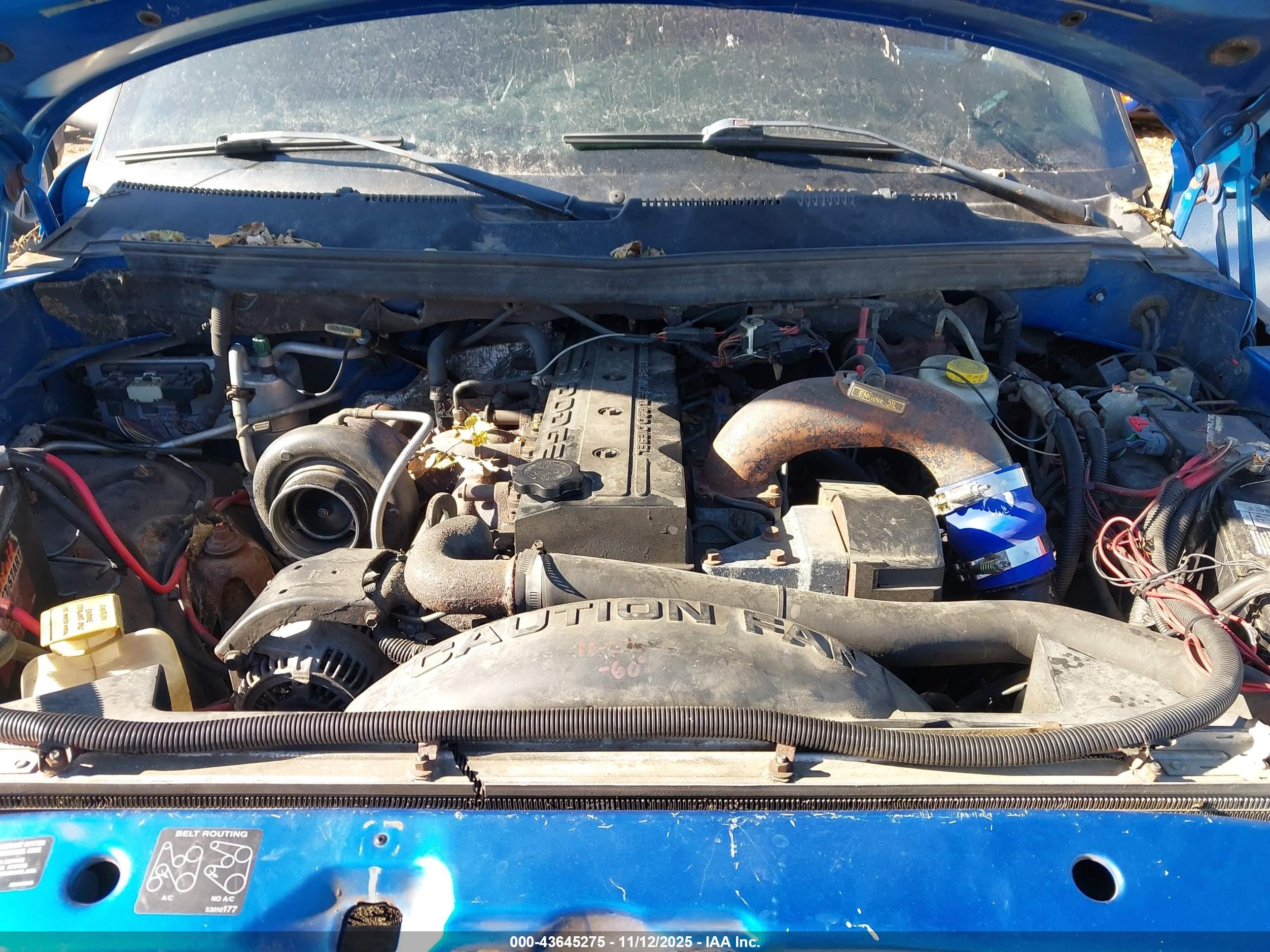 2000 Dodge Ram 2500 St Синий vin: 1B7KF2362YJ185368