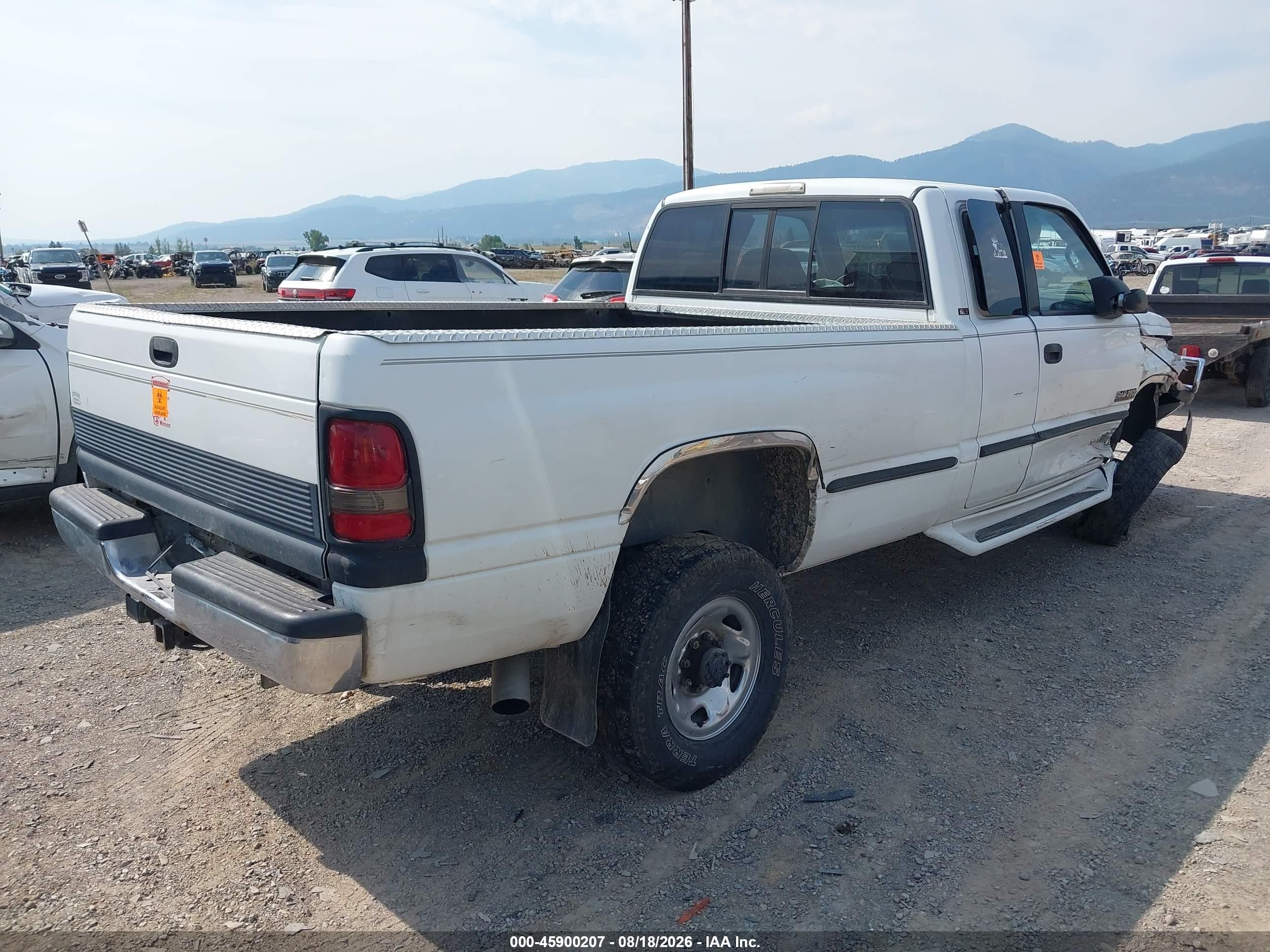 1998 Dodge Ram 2500 St Белый vin: 1B7KF2363WJ229536