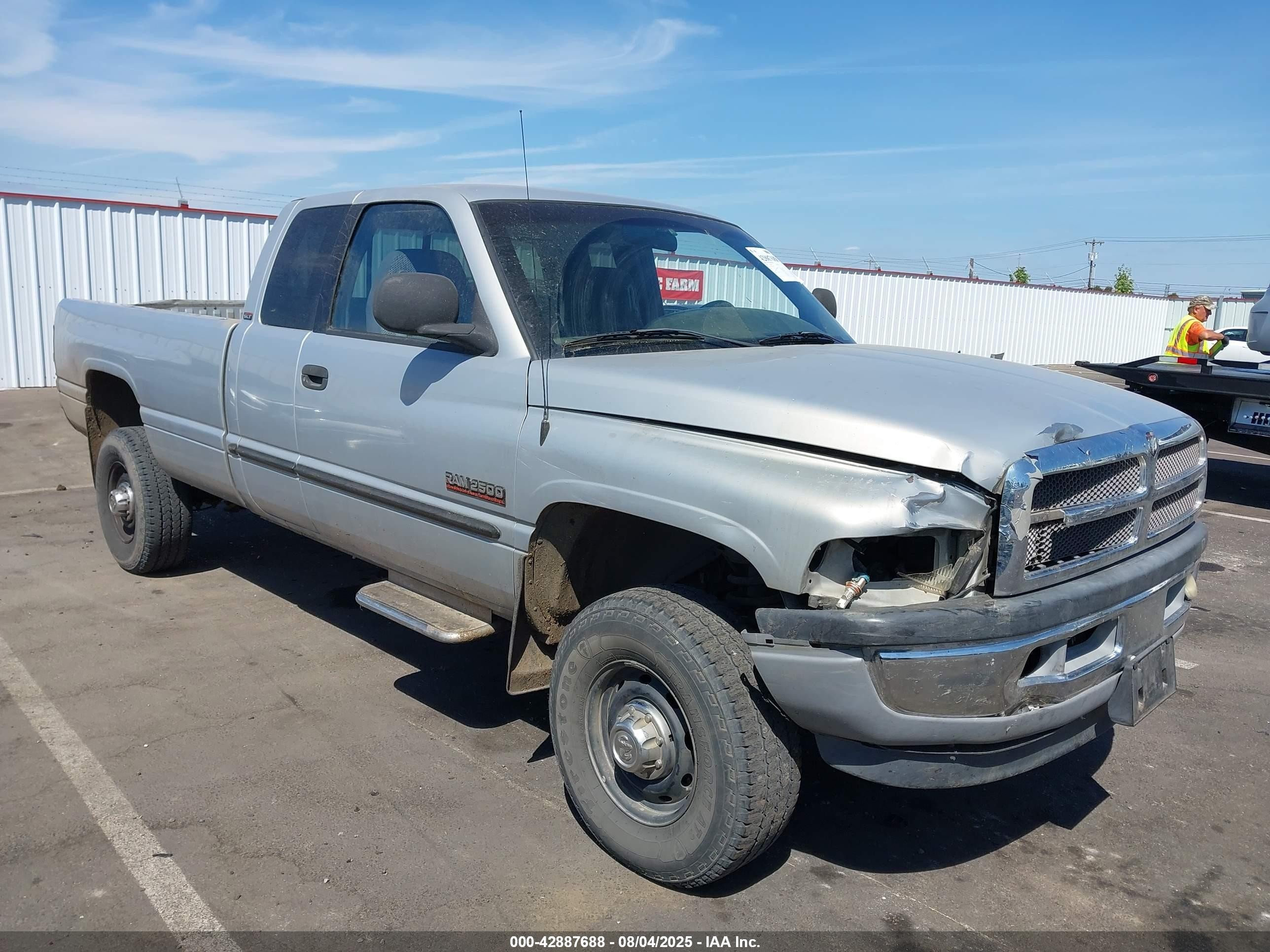 2000 Dodge Ram 2500 St Белый vin: 1B7KF2363YJ144473