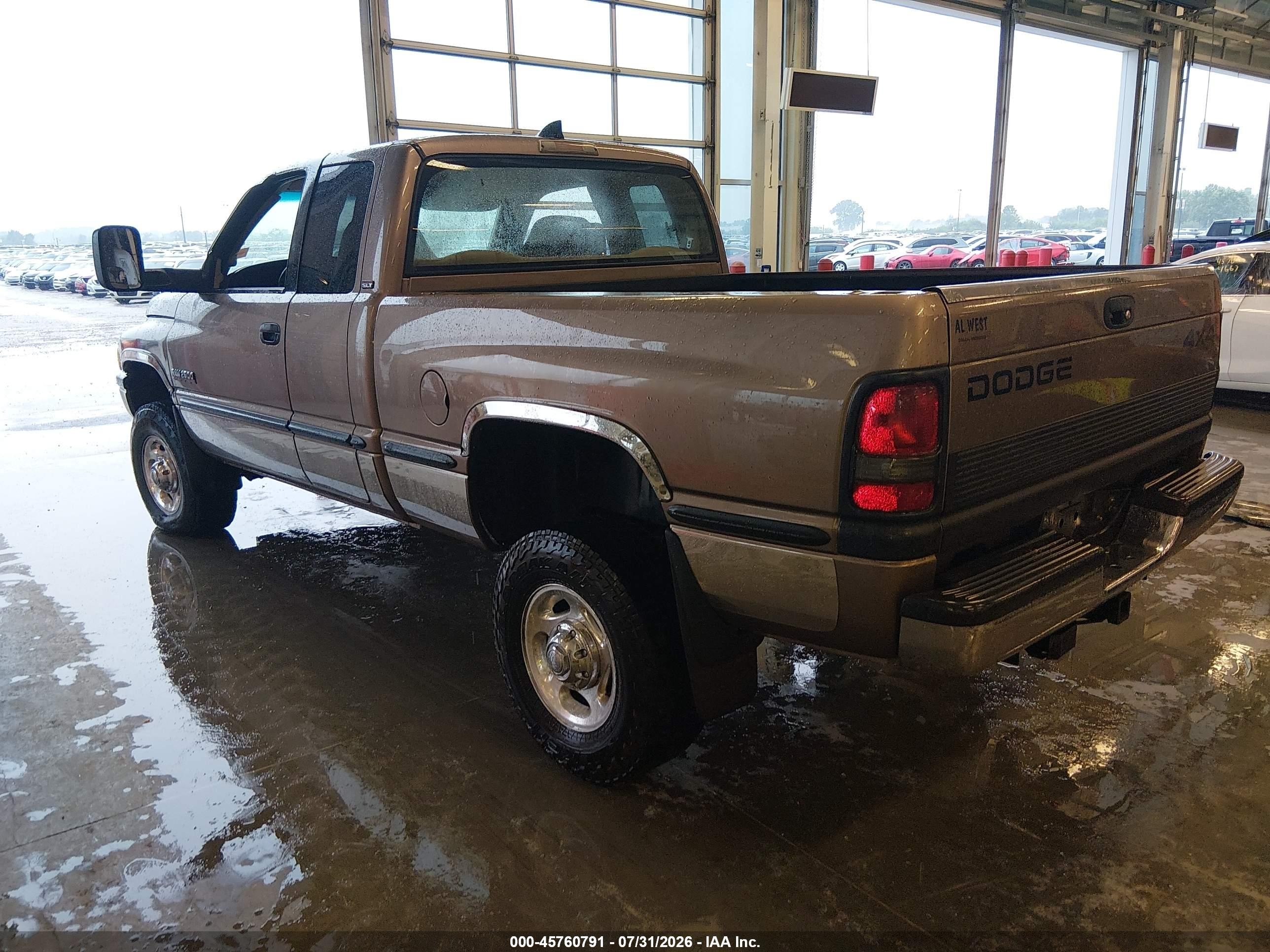 2001 Dodge Ram 2500 St Brown vin: 1B7KF23641J217095
