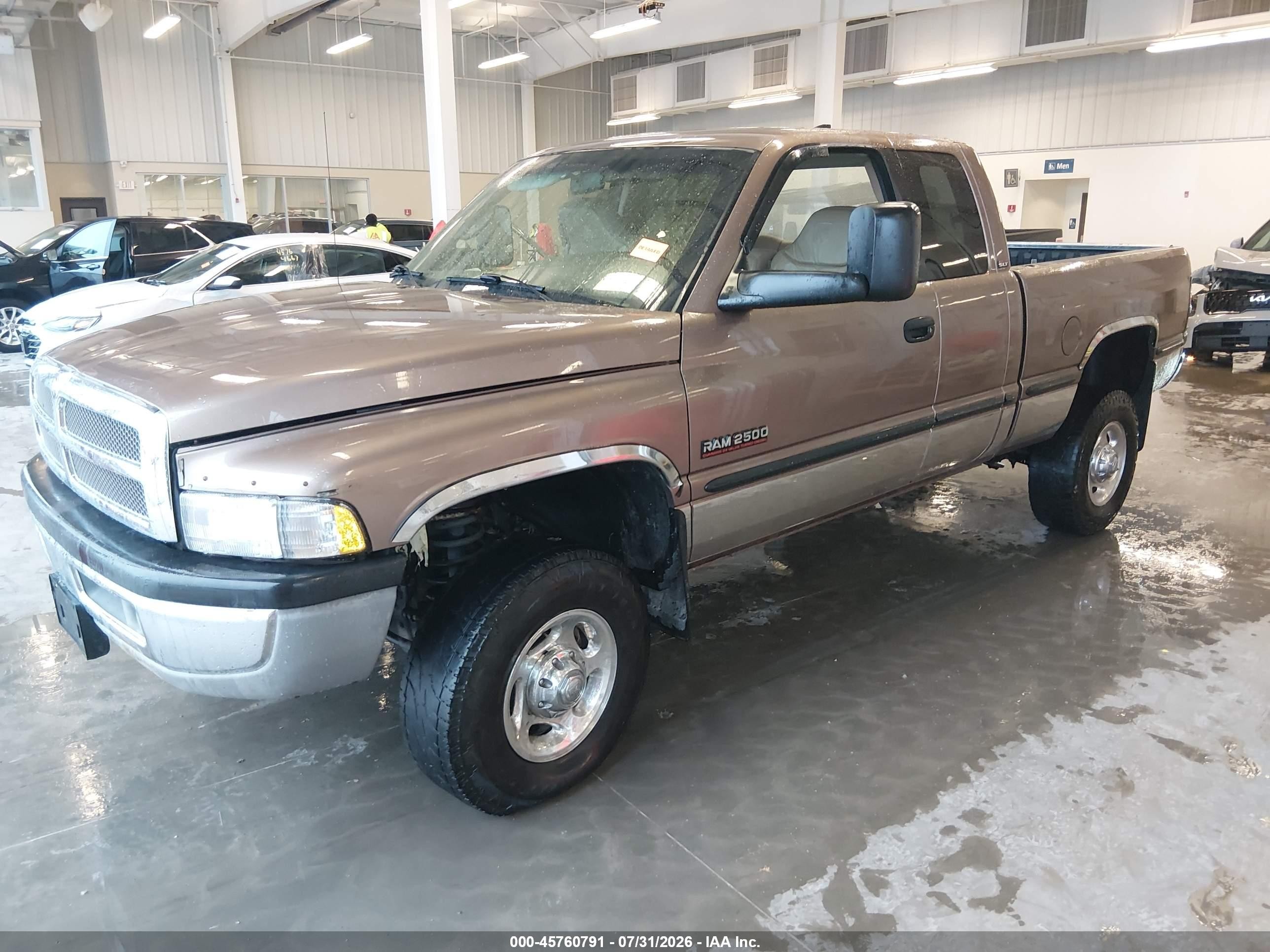 2001 Dodge Ram 2500 St Brown vin: 1B7KF23641J217095