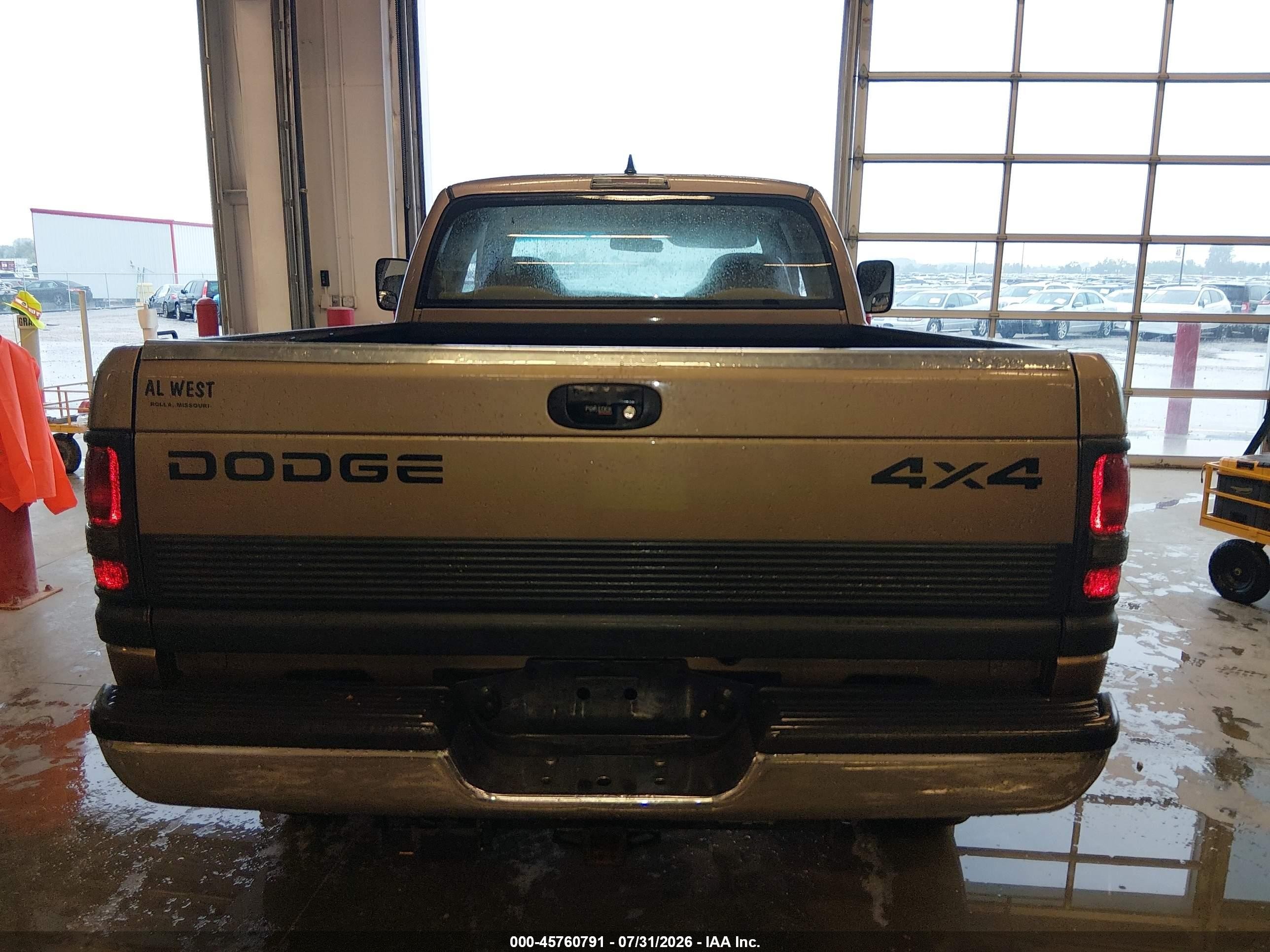 2001 Dodge Ram 2500 St Brown vin: 1B7KF23641J217095