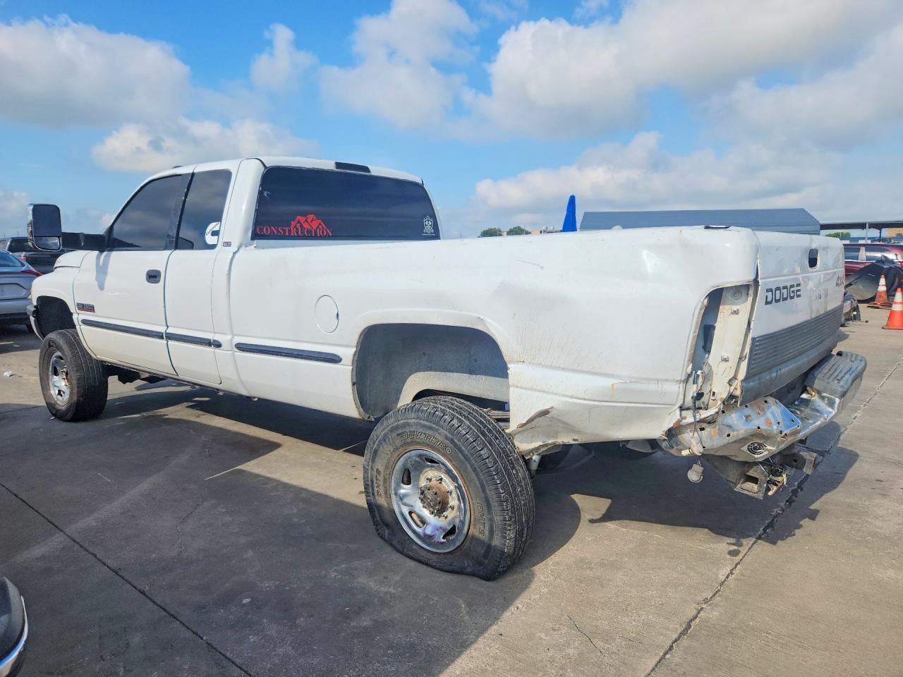 1999 Dodge Ram 2500 White vin: 1B7KF2364XJ585706