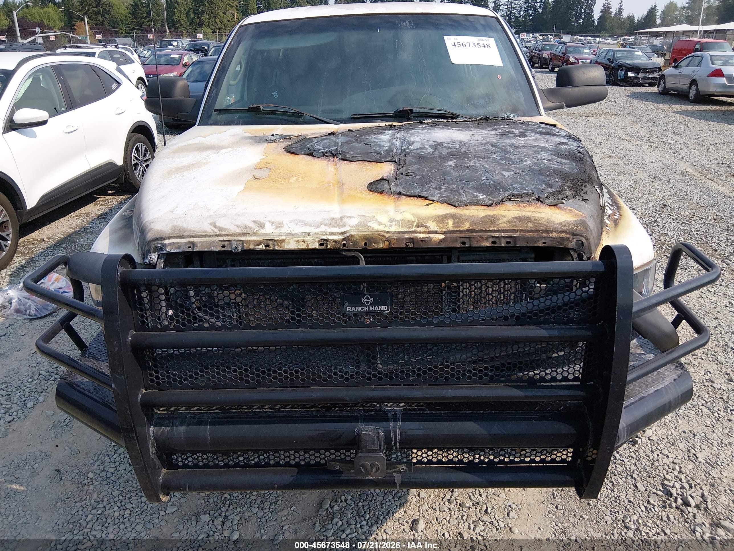 1998 Dodge Ram 2500 St White vin: 1B7KF2365WJ251232