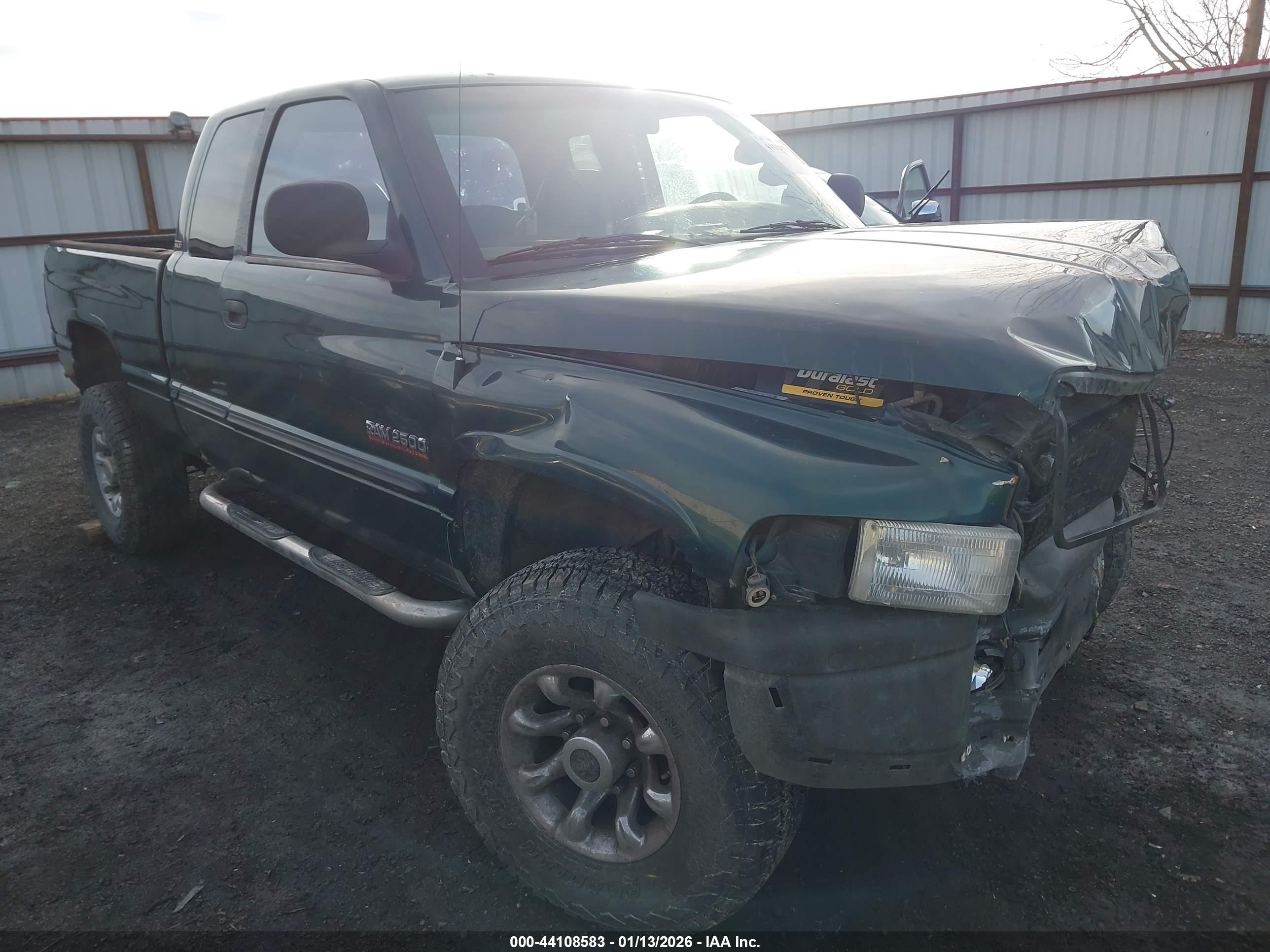 2000 Dodge Ram 2500 St Зеленый vin: 1B7KF2367YJ109905
