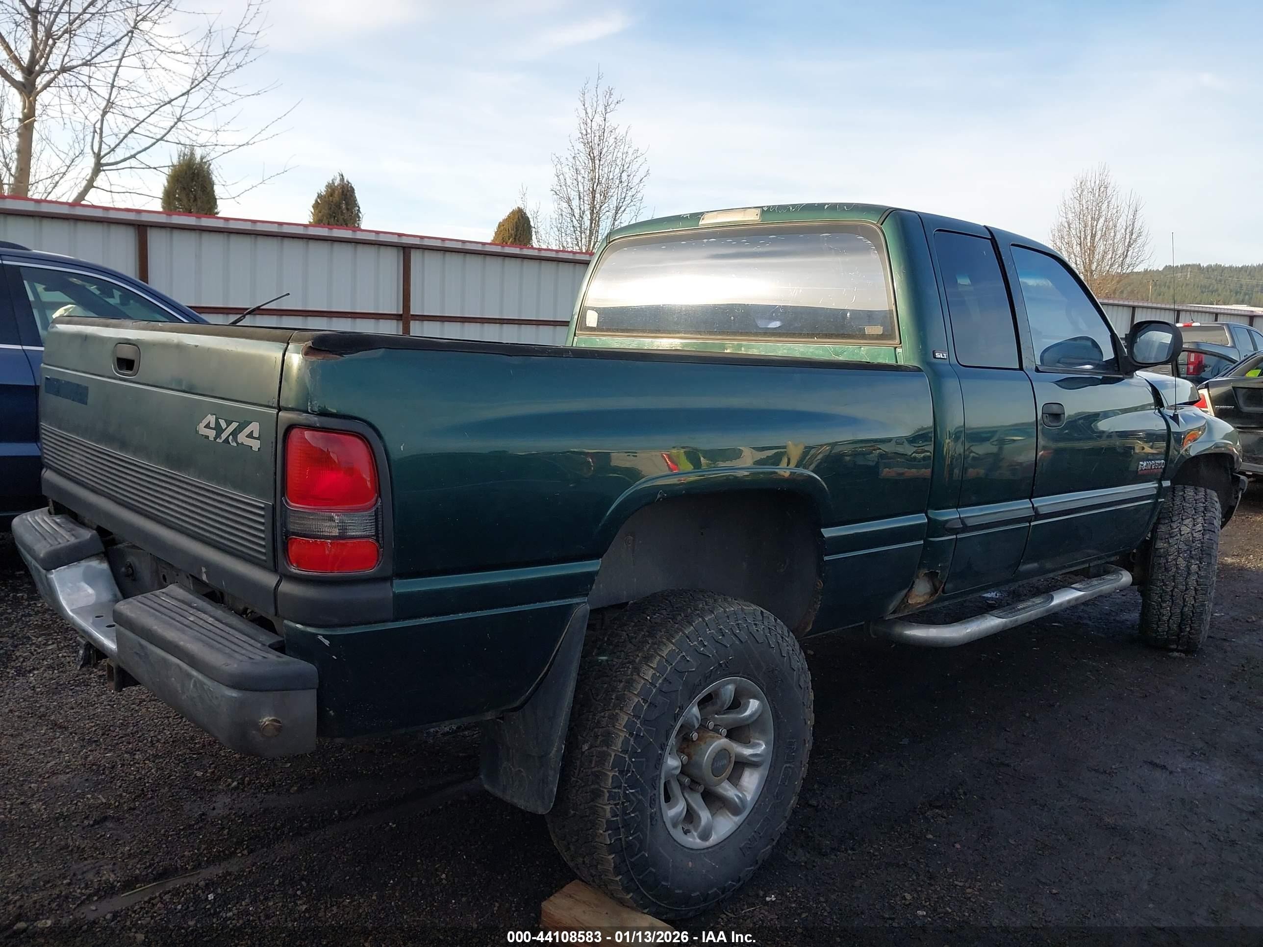 2000 Dodge Ram 2500 St Зеленый vin: 1B7KF2367YJ109905