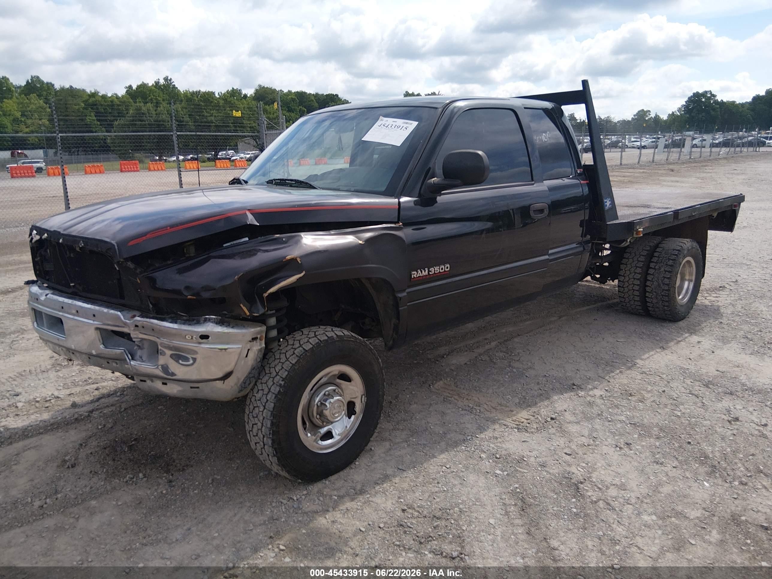 1998 Dodge Ram 2500 St Black vin: 1B7KF2368WJ219598