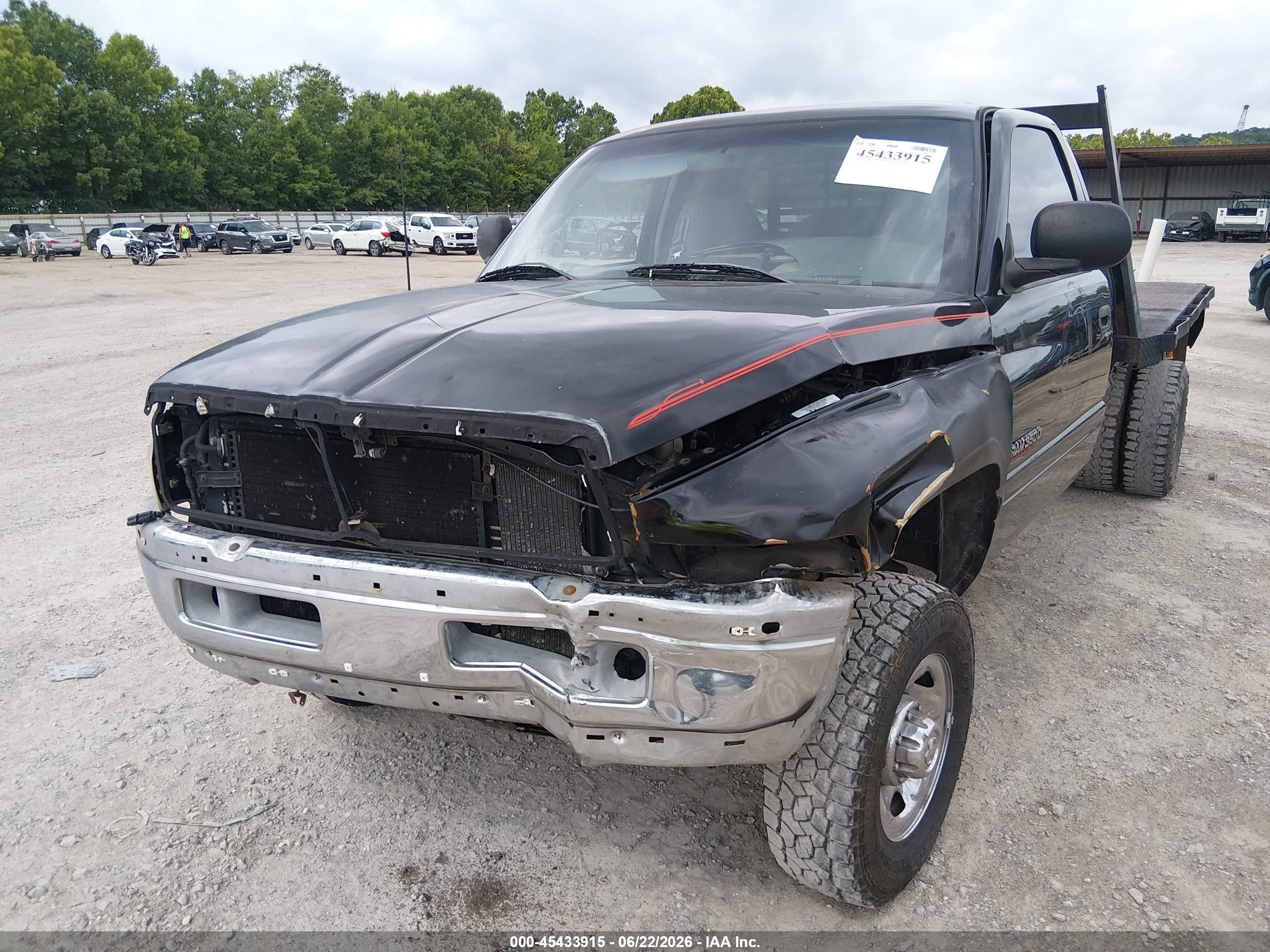 1998 Dodge Ram 2500 St Black vin: 1B7KF2368WJ219598