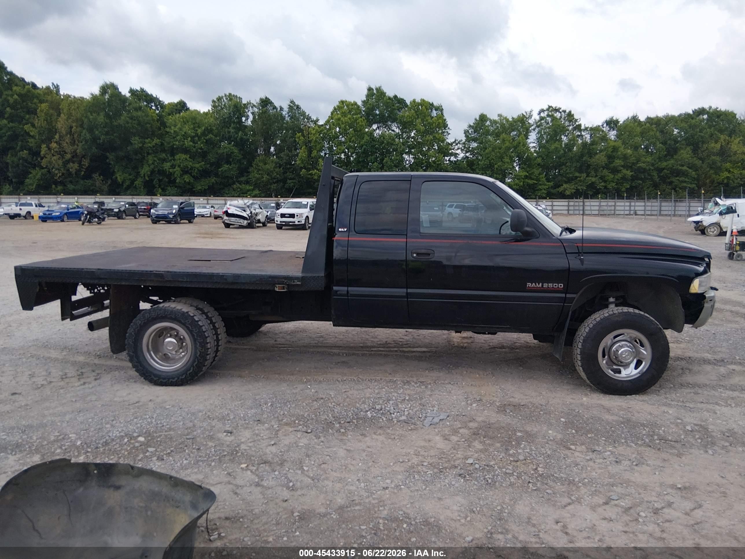 1998 Dodge Ram 2500 St Black vin: 1B7KF2368WJ219598