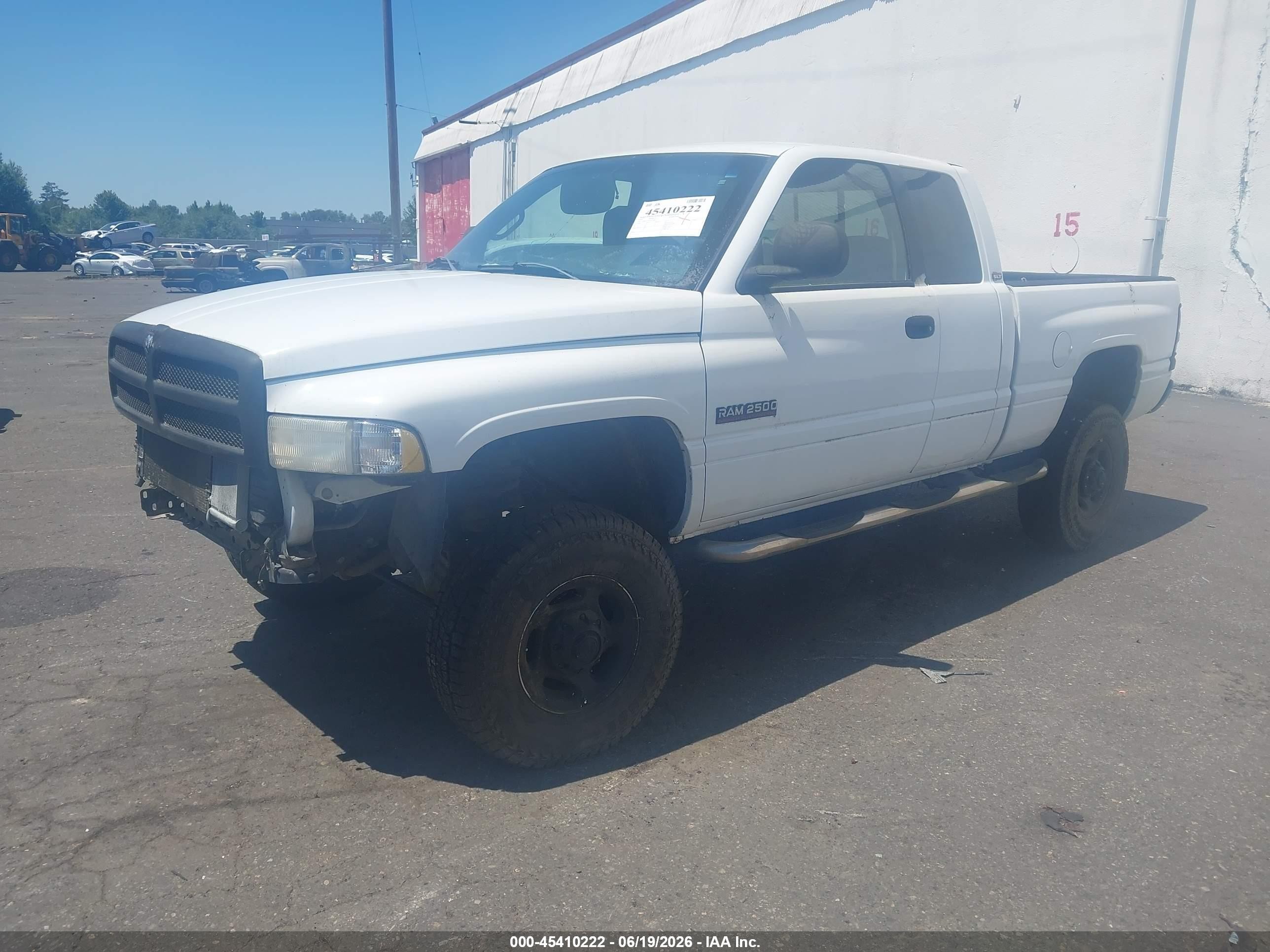 2001 Dodge Ram 2500 St White vin: 1B7KF236X1J524996