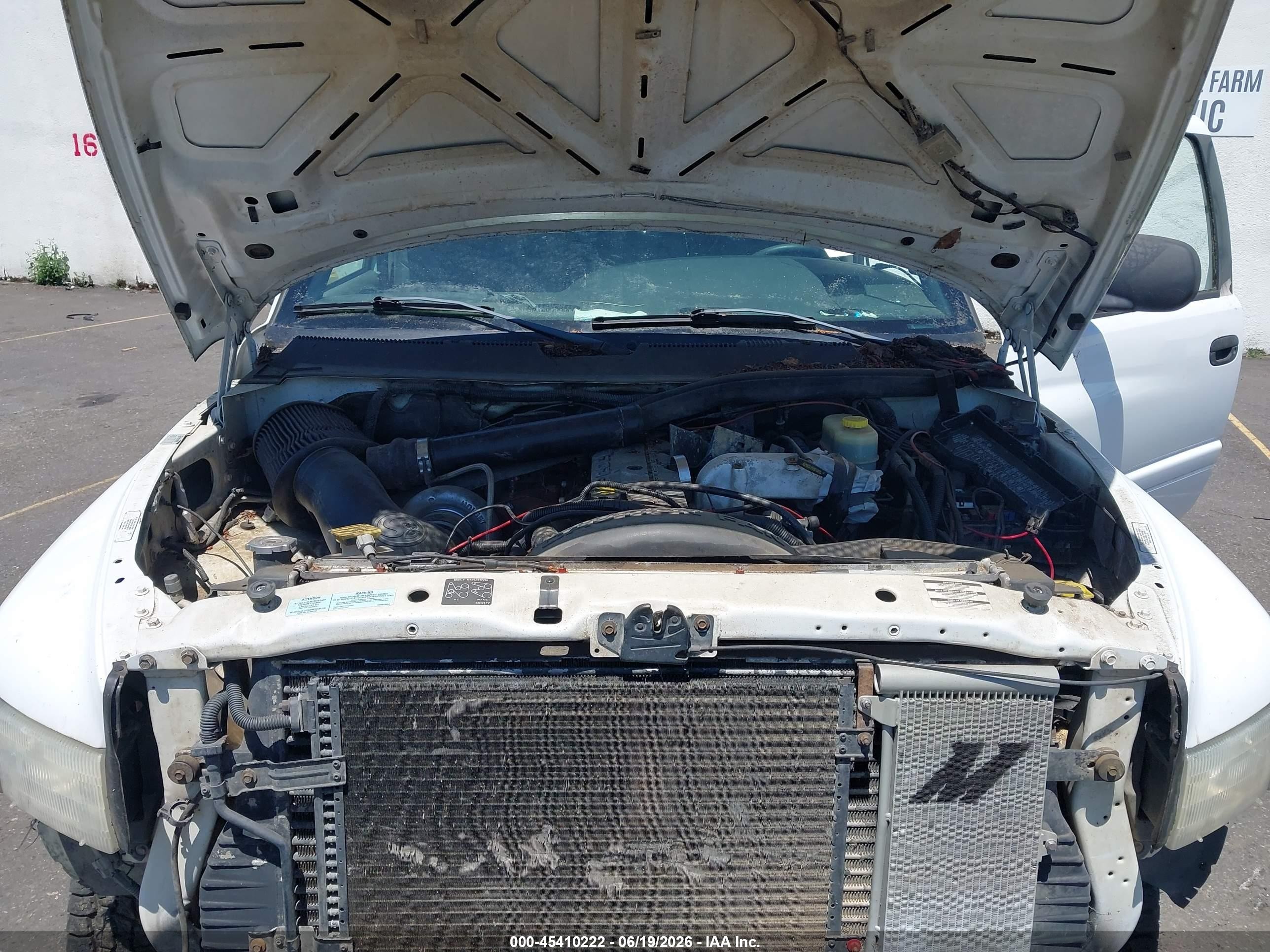 2001 Dodge Ram 2500 St White vin: 1B7KF236X1J524996