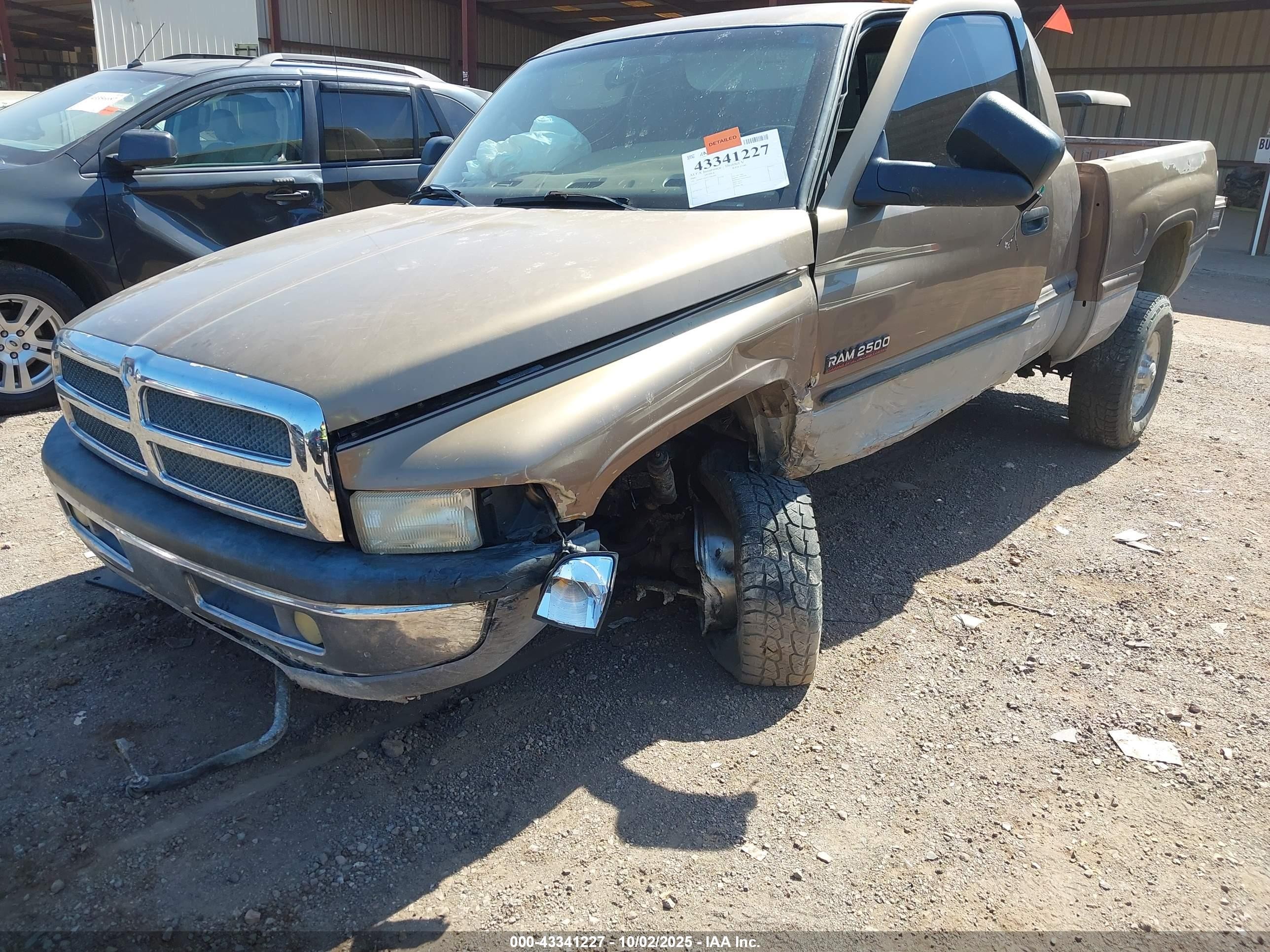 2000 Dodge Ram 2500 St Коричневый vin: 1B7KF236XYJ160489