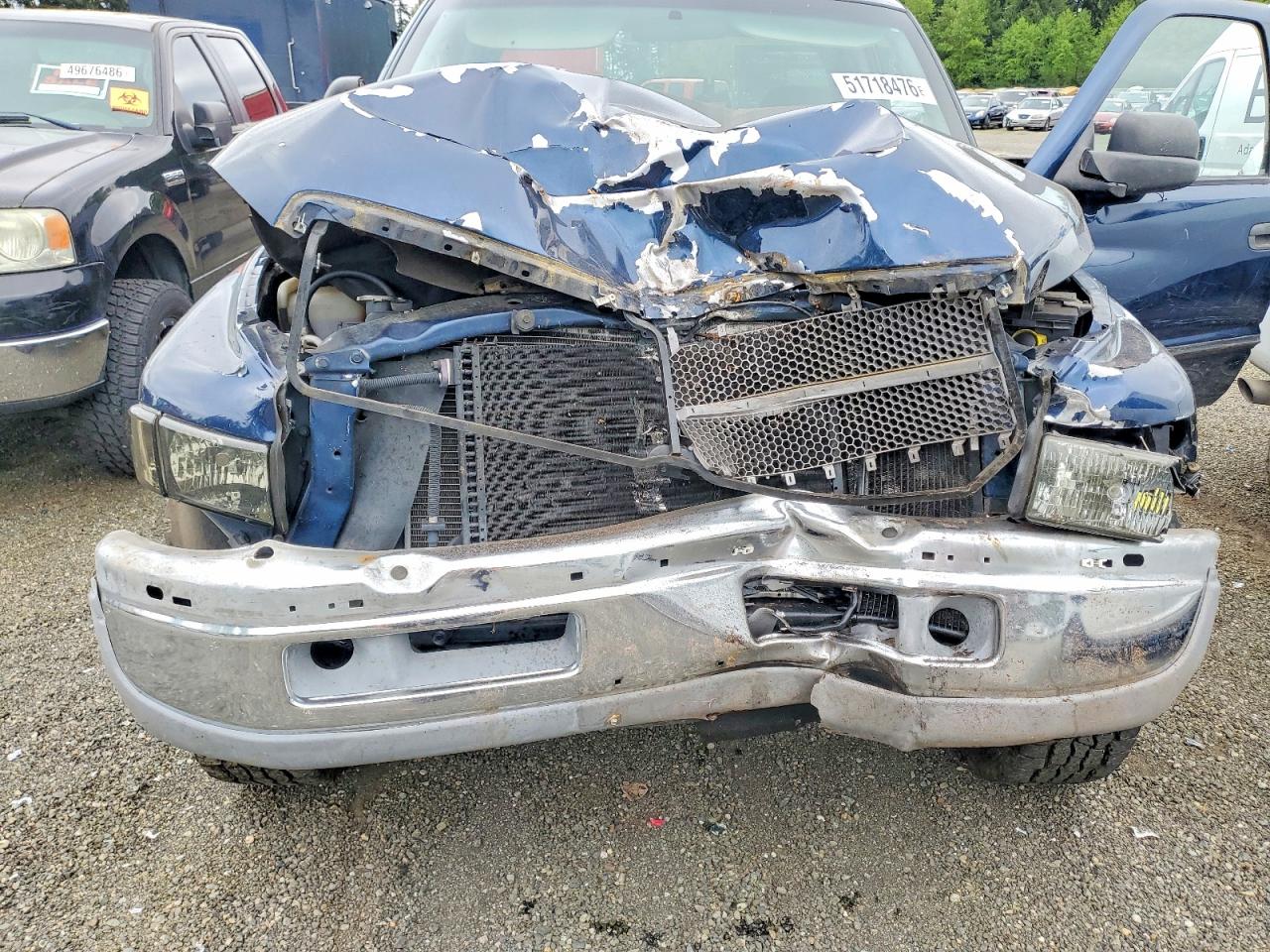 2000 Dodge Ram 2500 Blue vin: 1B7KF23W1YJ156184