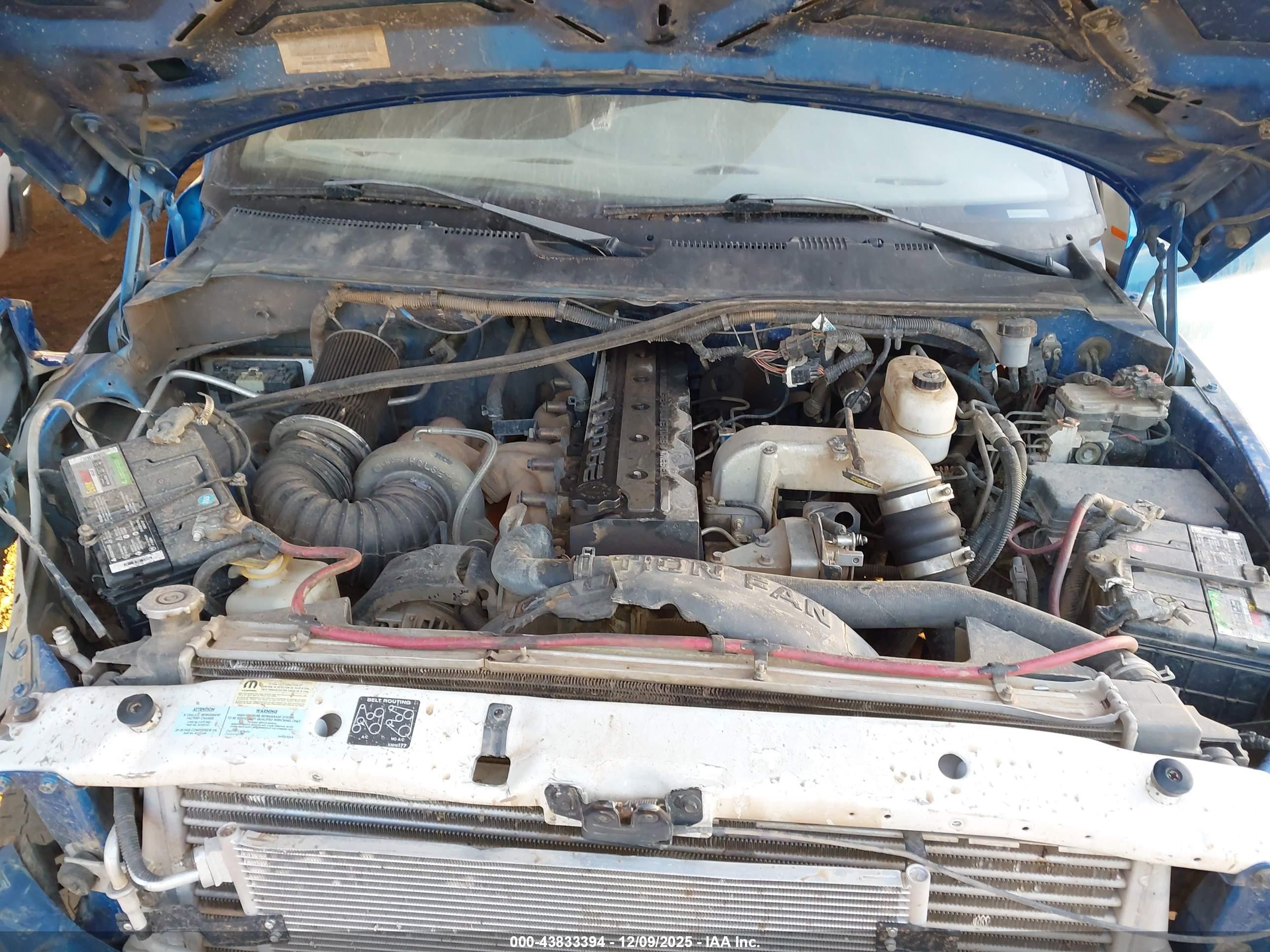 2000 Dodge Ram 2500 St Blue vin: 1B7KF23W3YJ142920