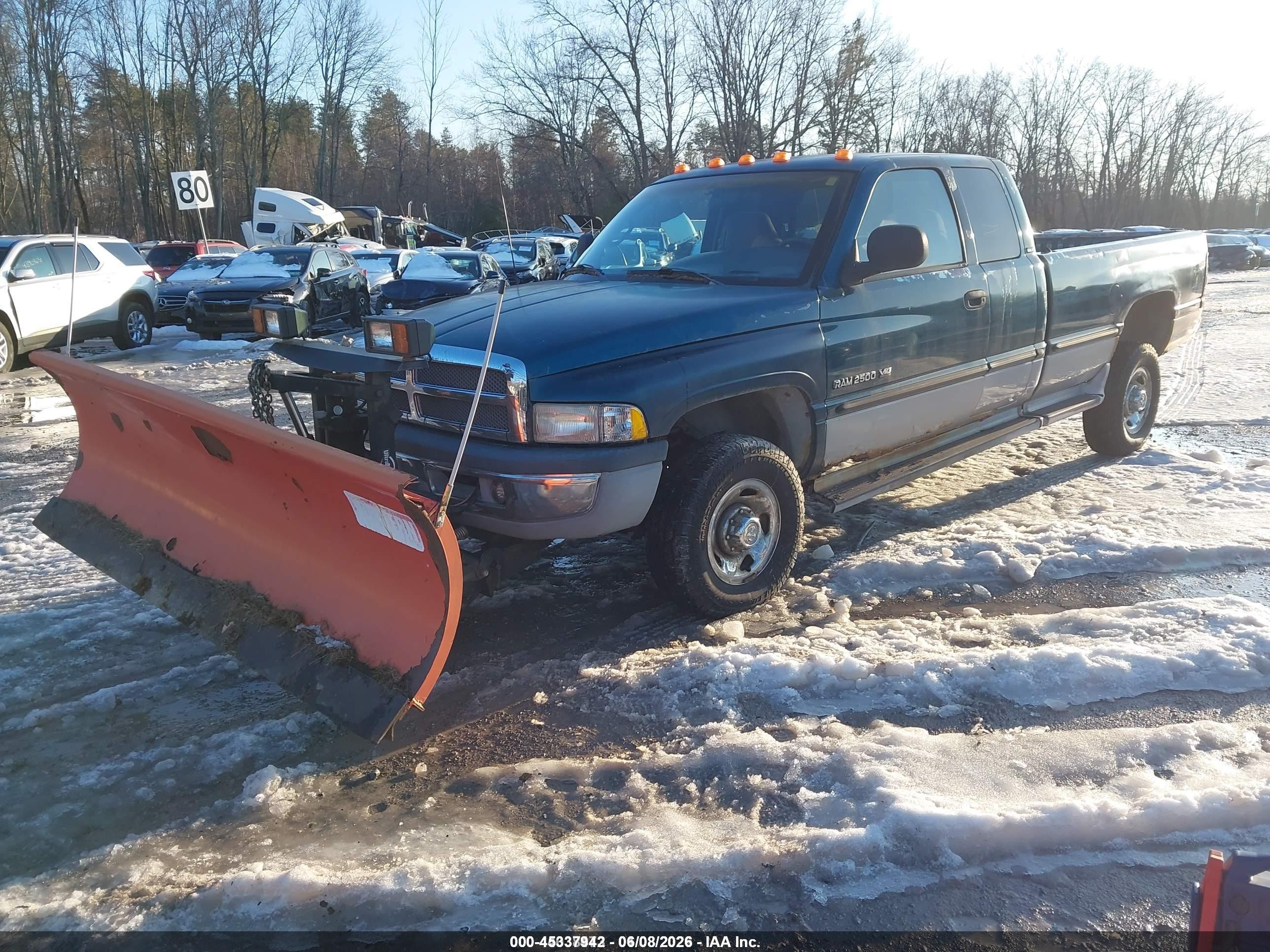 1998 Dodge Ram 2500   Green vin: 1B7KF23W8WJ224509