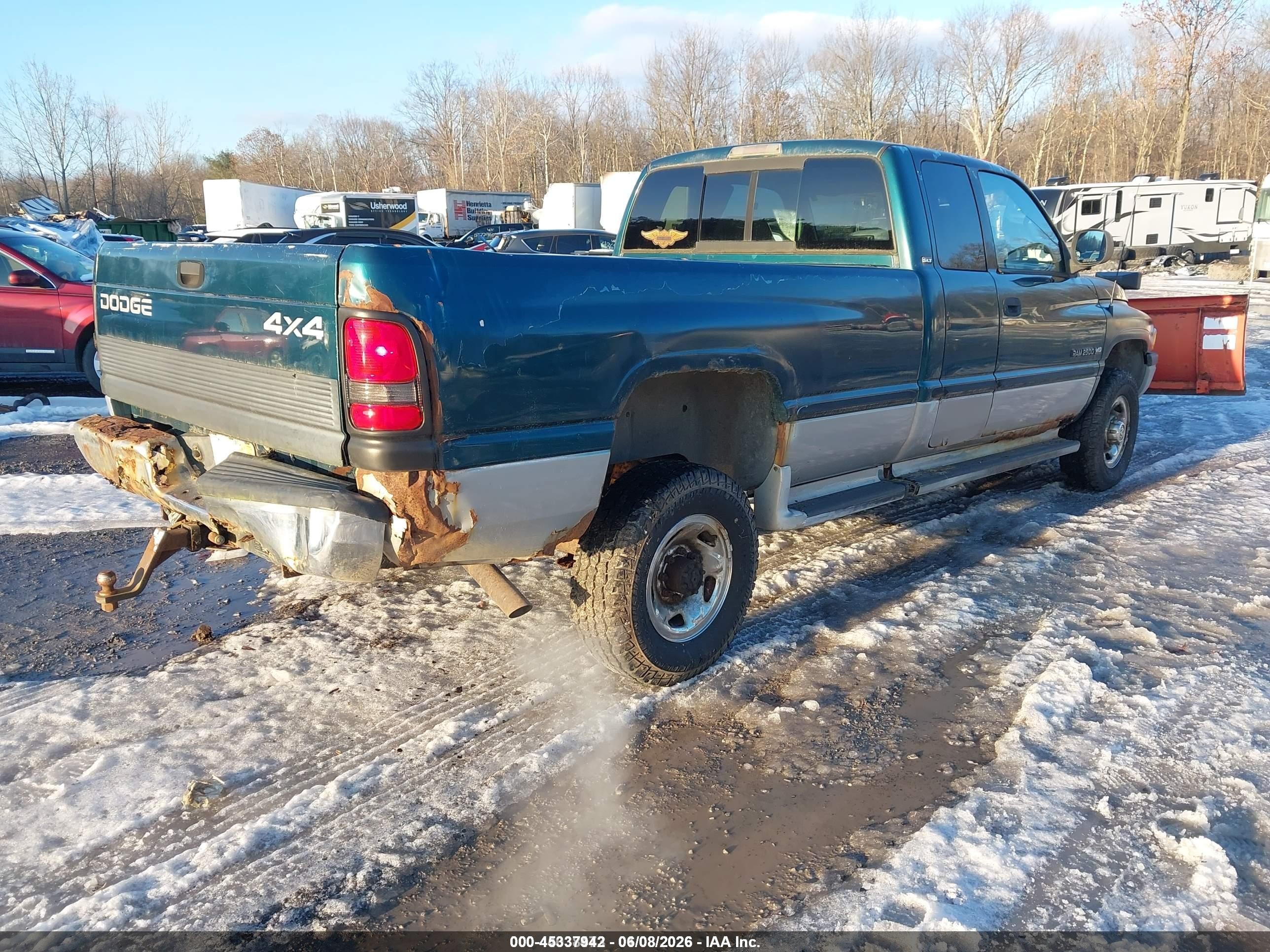 1998 Dodge Ram 2500   Green vin: 1B7KF23W8WJ224509