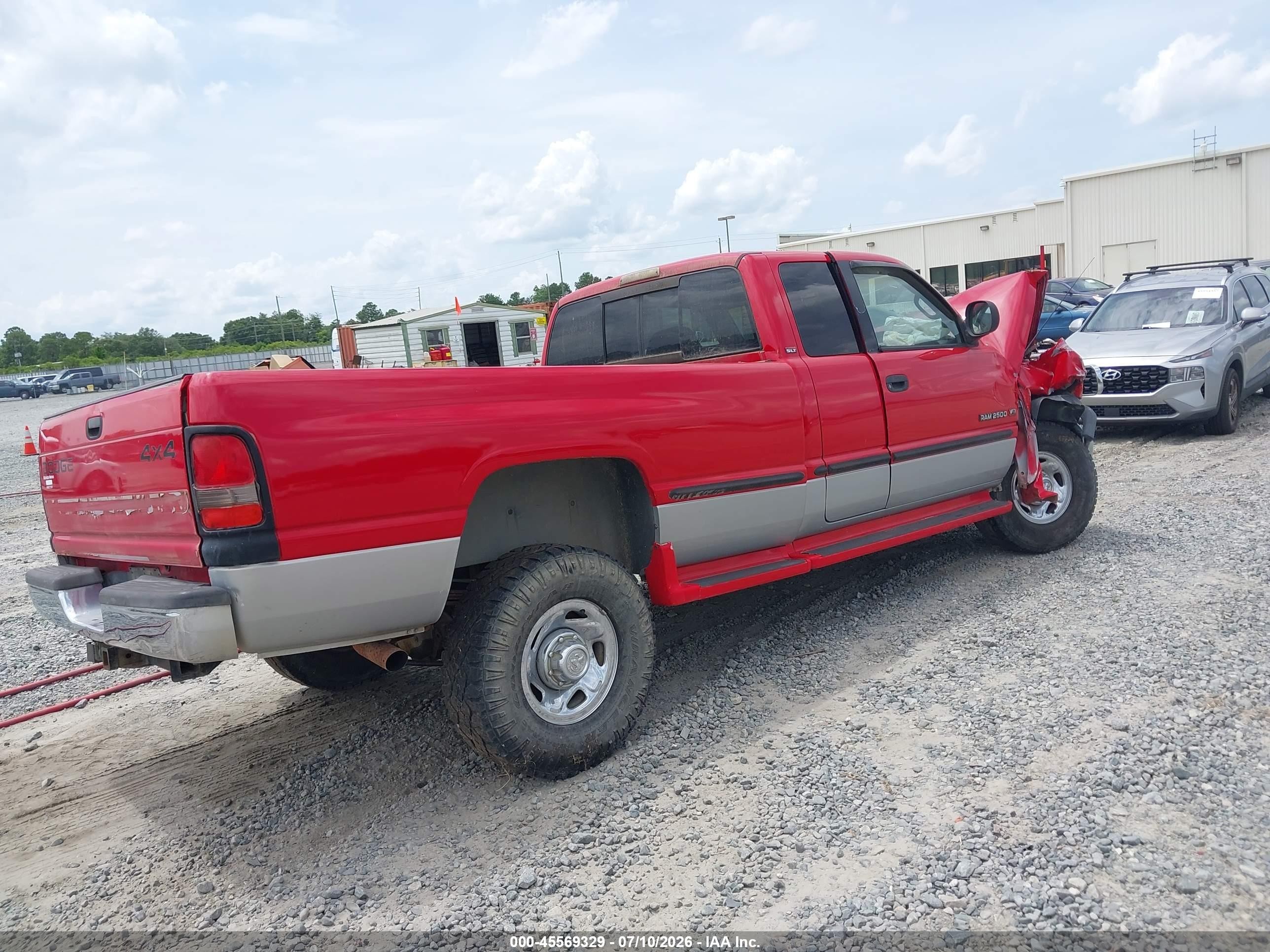 1998 Dodge Ram 2500 St Red vin: 1B7KF23Z0WJ171332