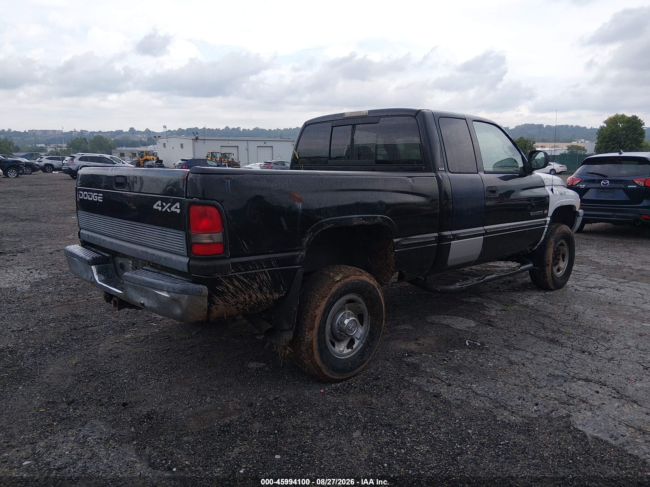 1999 Dodge Ram 2500 St Black vin: 1B7KF23Z0XJ632627