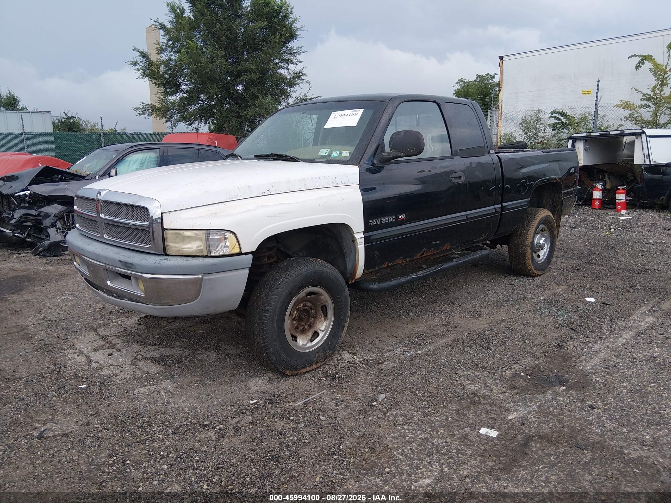 1999 Dodge Ram 2500 St Black vin: 1B7KF23Z0XJ632627